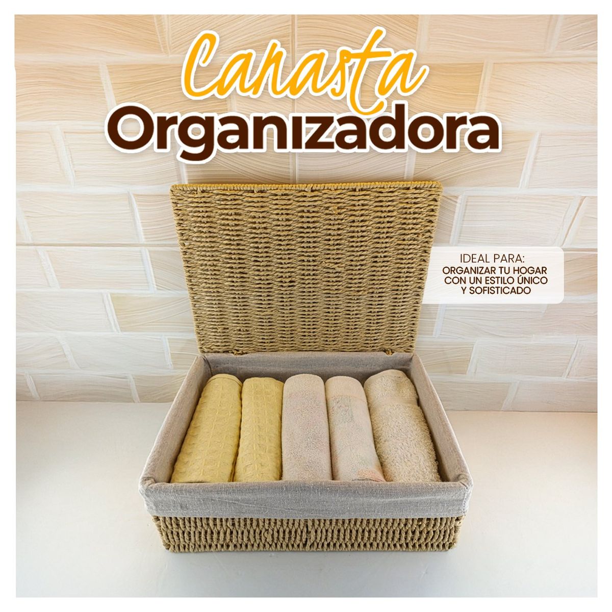 STONE - Cesta Rectangular Aesthetic - Deco Stone