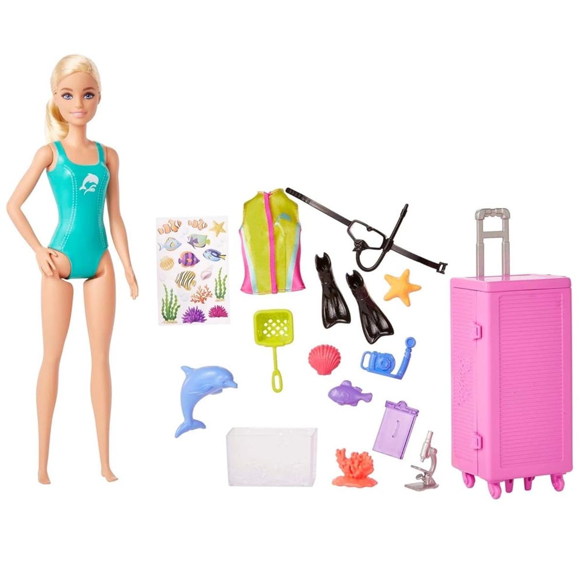 BARBIE - Barbie Profesiones Bióloga Marina con Accesorios