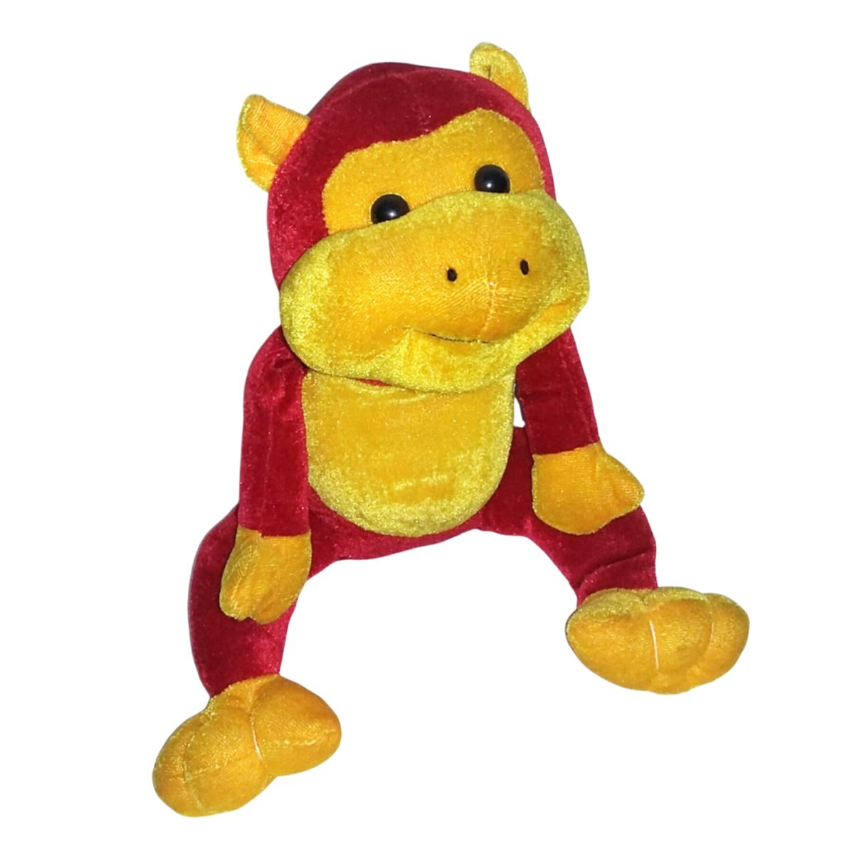GENERICO - Peluche Mono Chimpance Rojo 23cm