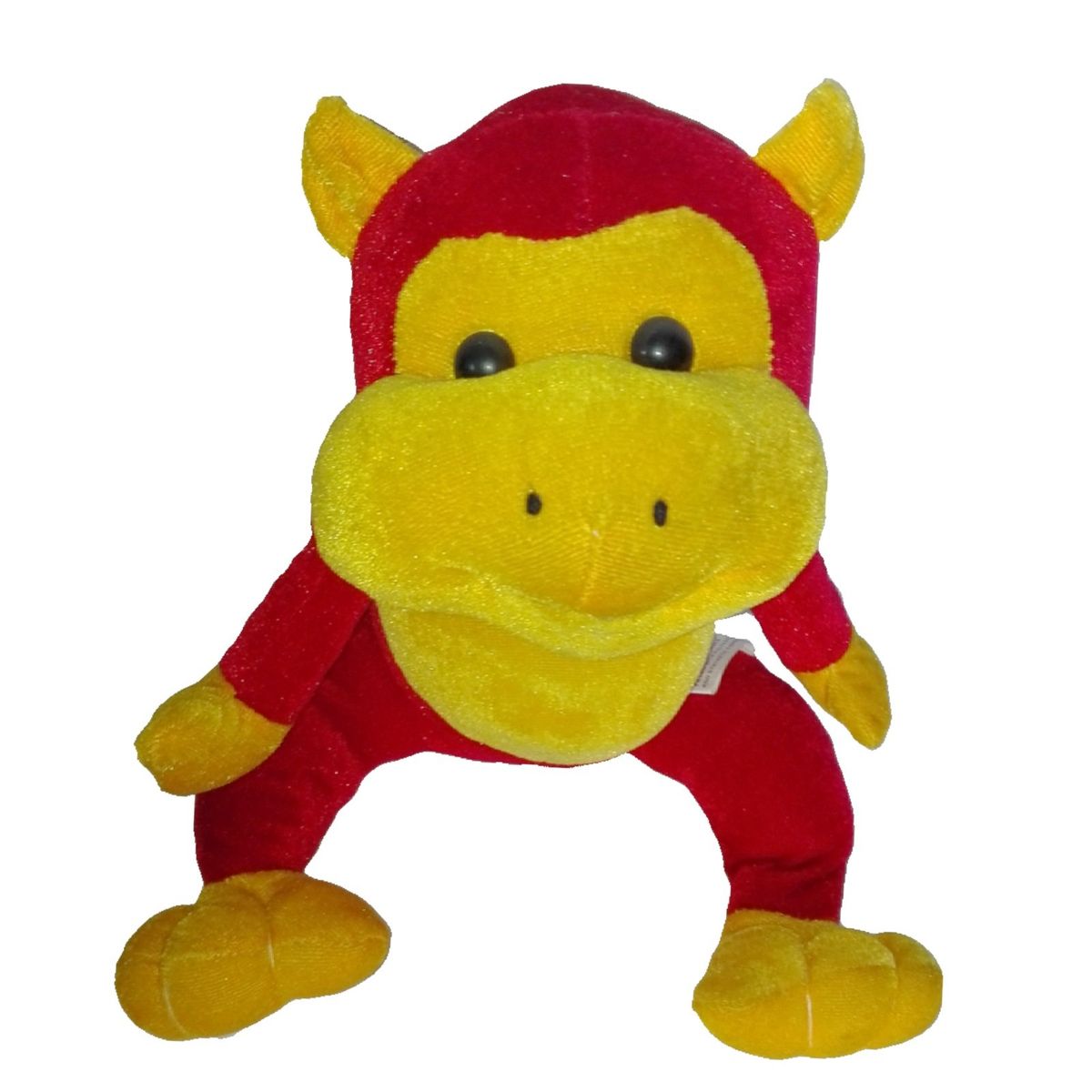 GENERICO - Peluche Mono Chimpance Rojo 23cm