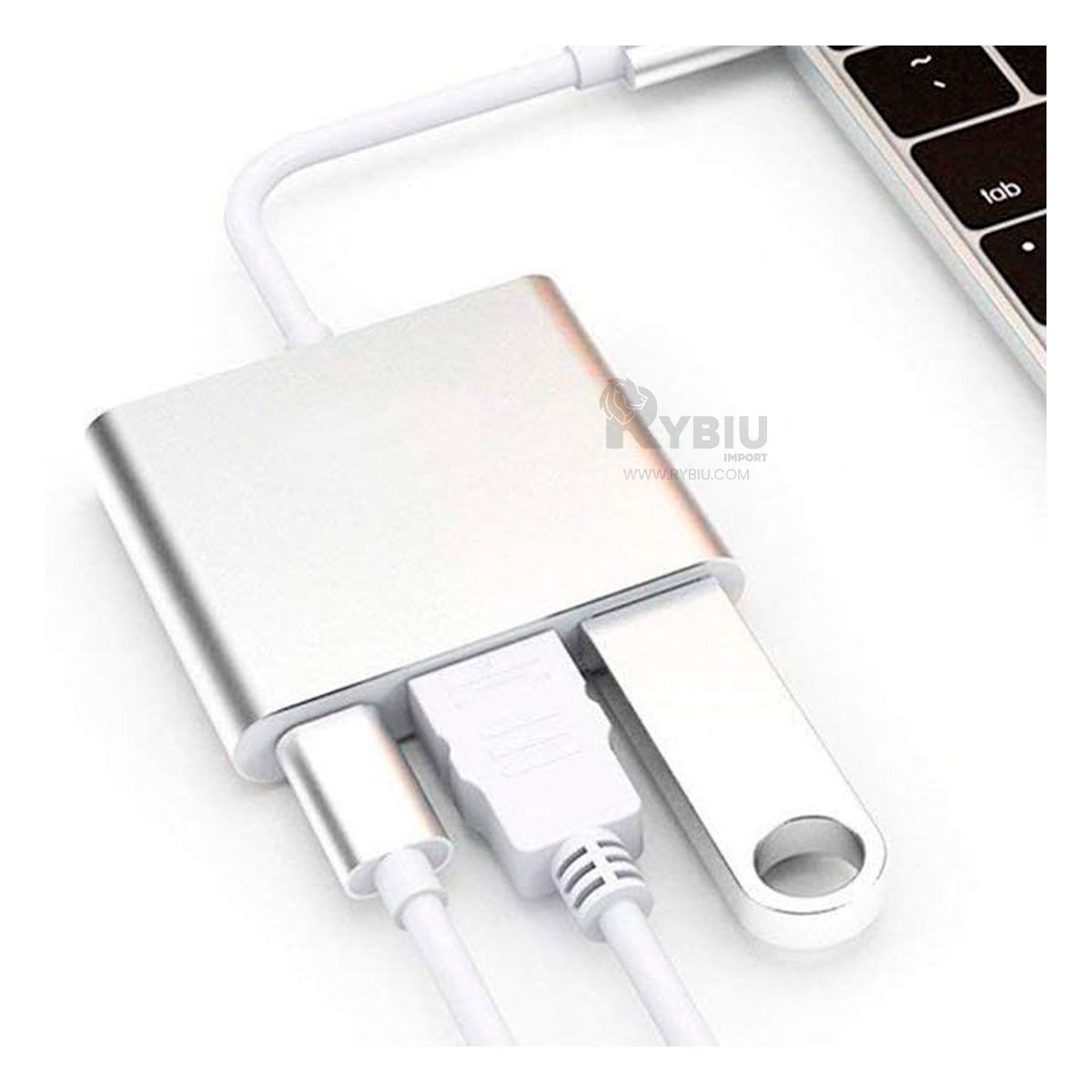 GENERICO - Adaptador con Soporte para Videos de 4K Y+Regalo Stickers