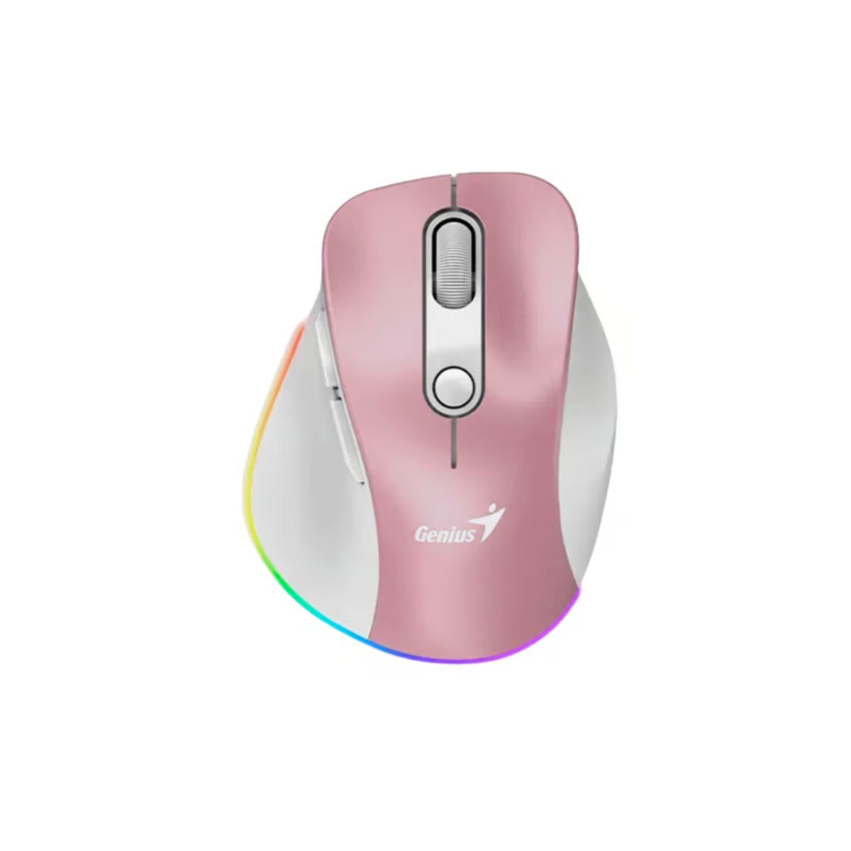 GENIUS - MOUSE GENIUS ERGO 9000S PRO DUAL RECARGABLE INALAMBRICOBT 6-BOT ROSA