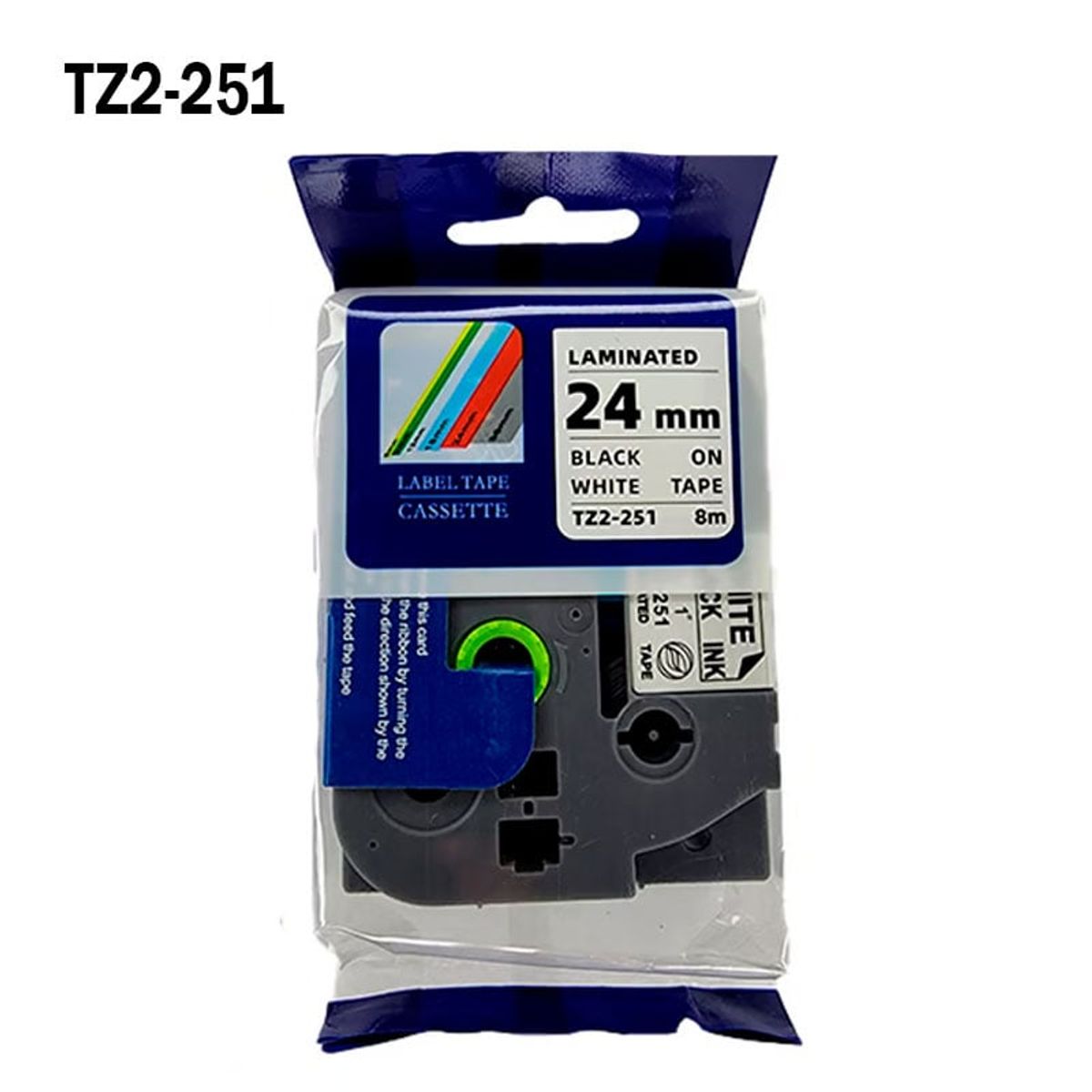 GENERICO - TZ2-251 Cinta Para Rotulador Brother 24mm x 8m