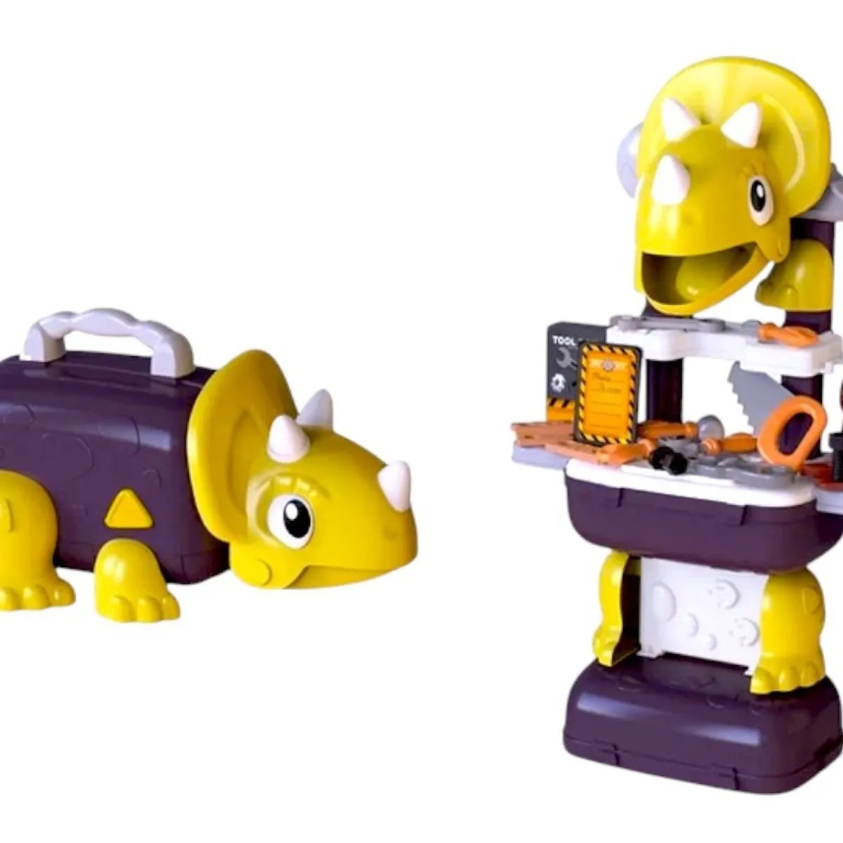 GENERICO - Maleta Dino 2 en 1 diseño Ingeniero-Herramientas