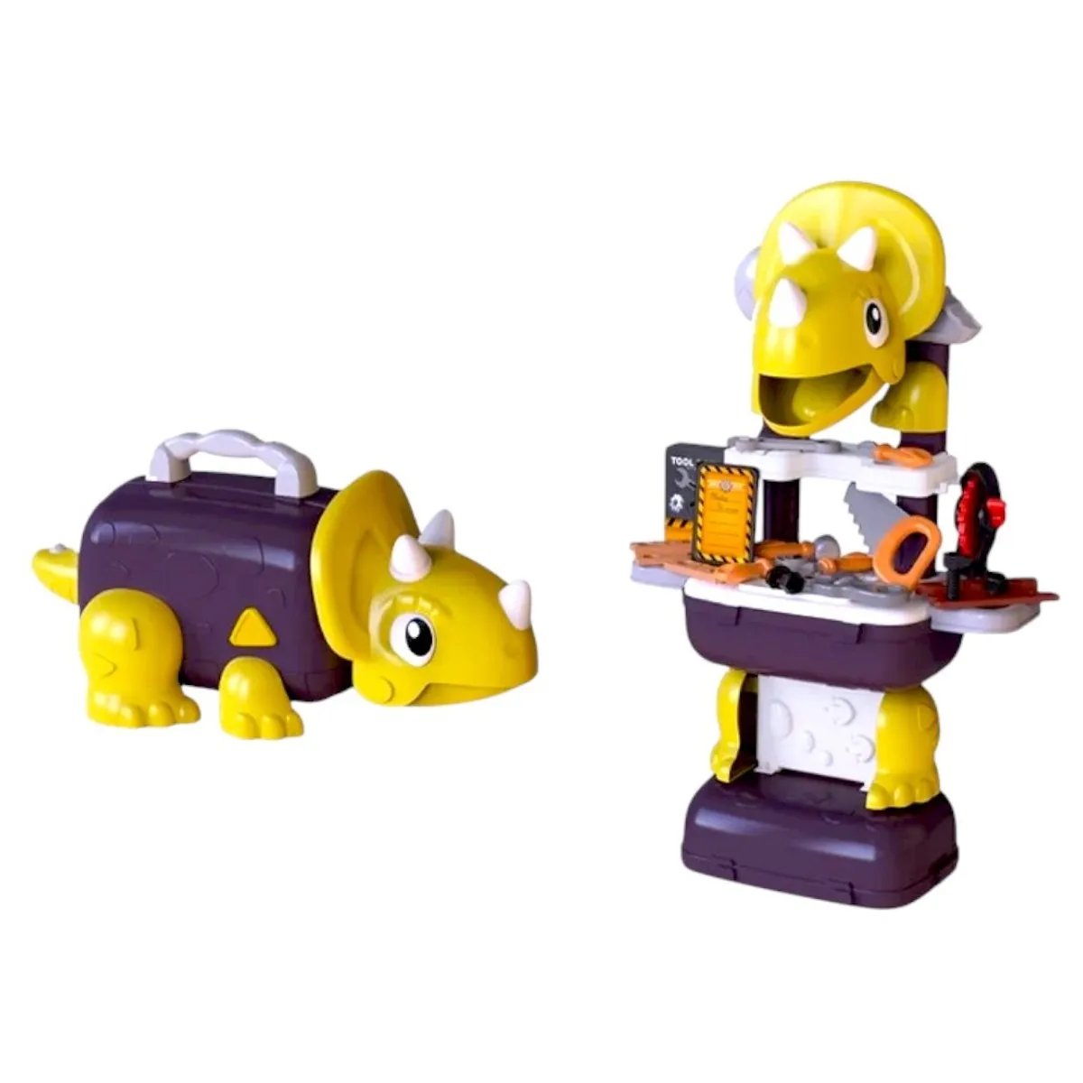 GENERICO - Maleta Dino 2 en 1 diseño Ingeniero-Herramientas