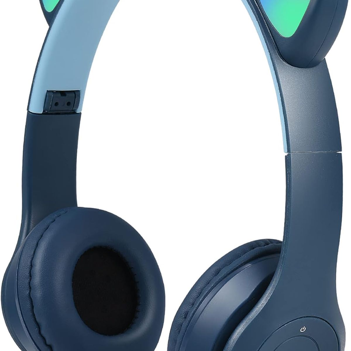 GENERICO - Audífonos Cat Orejas de Gato LED Bluetooth con Micrófono - acero