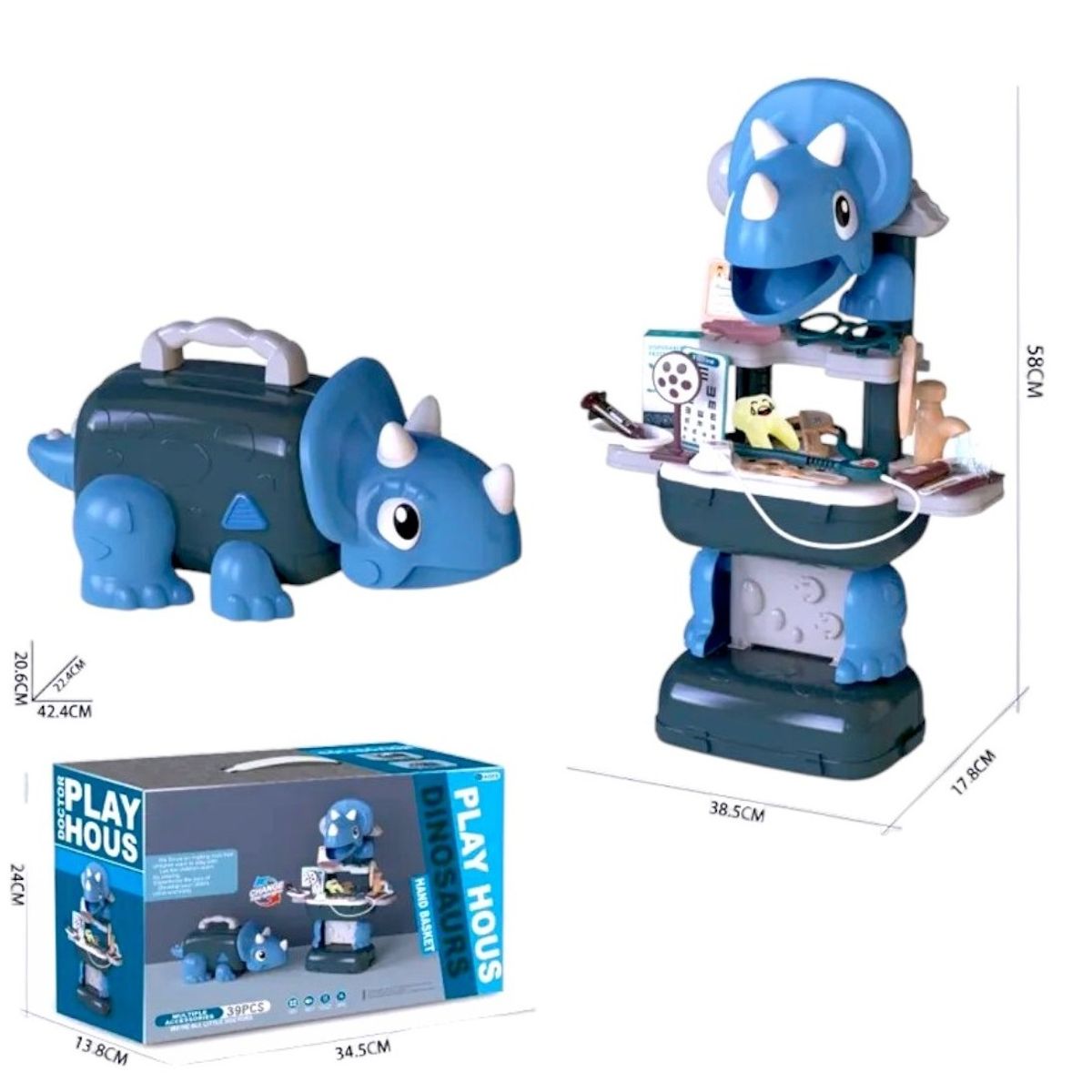 GENERICO - Maleta Dino 2 en 1 diseño Doctor