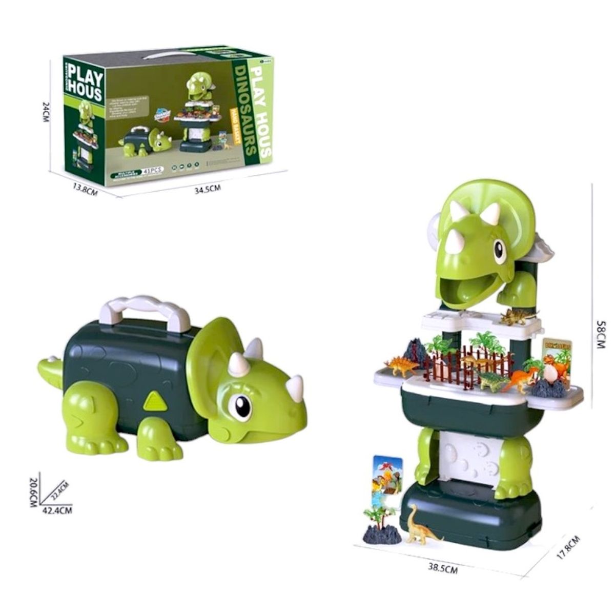 GENERICO - Maleta Dino 2 en 1 diseño Dinosaurios