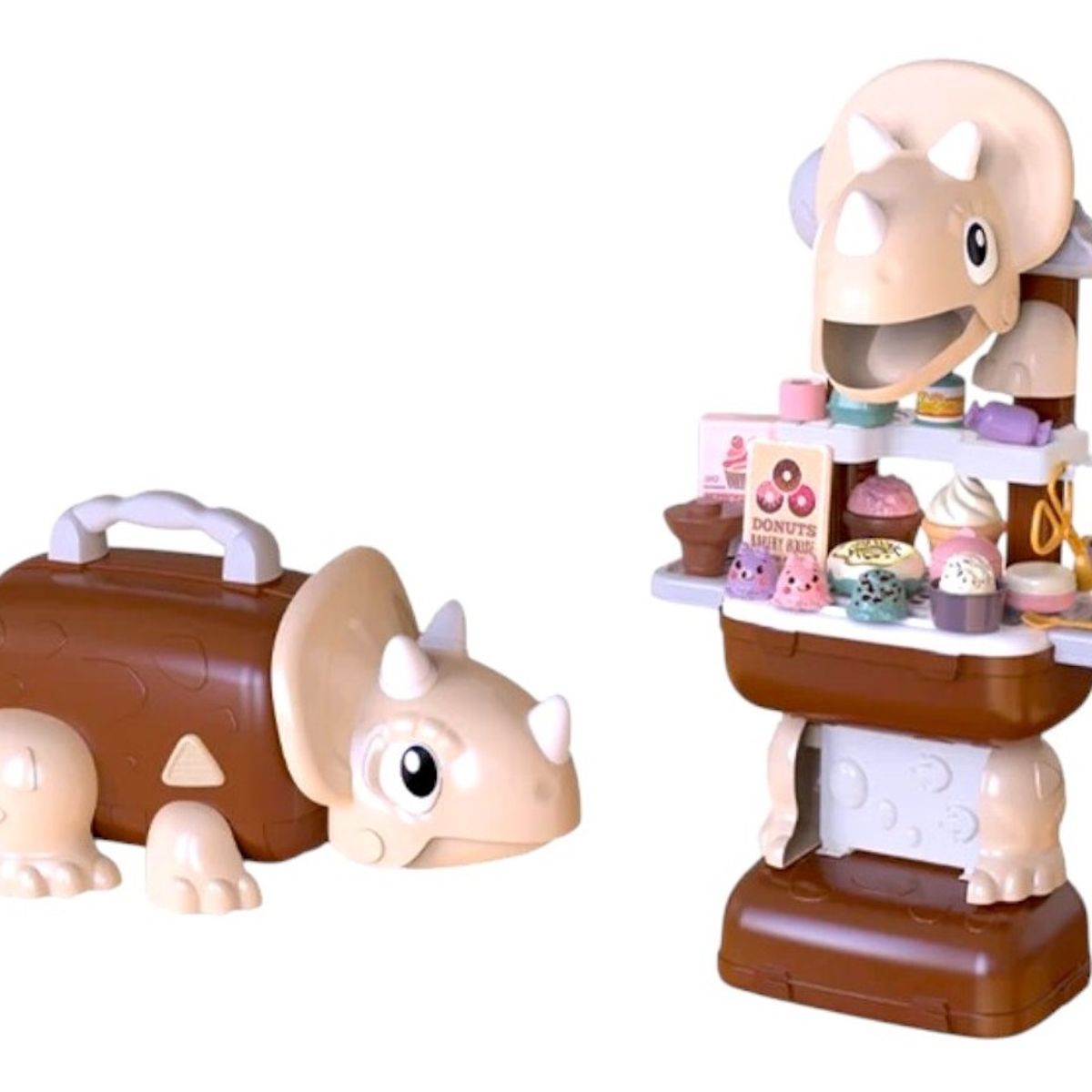 GENERICO - Maleta Dino 2 en 1 diseño Pasteles niña