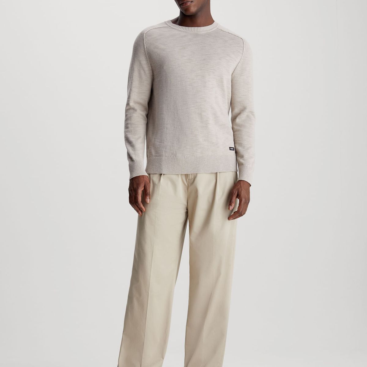 CALVIN KLEIN - SWEATER SLUB TEXTURE SWEATER