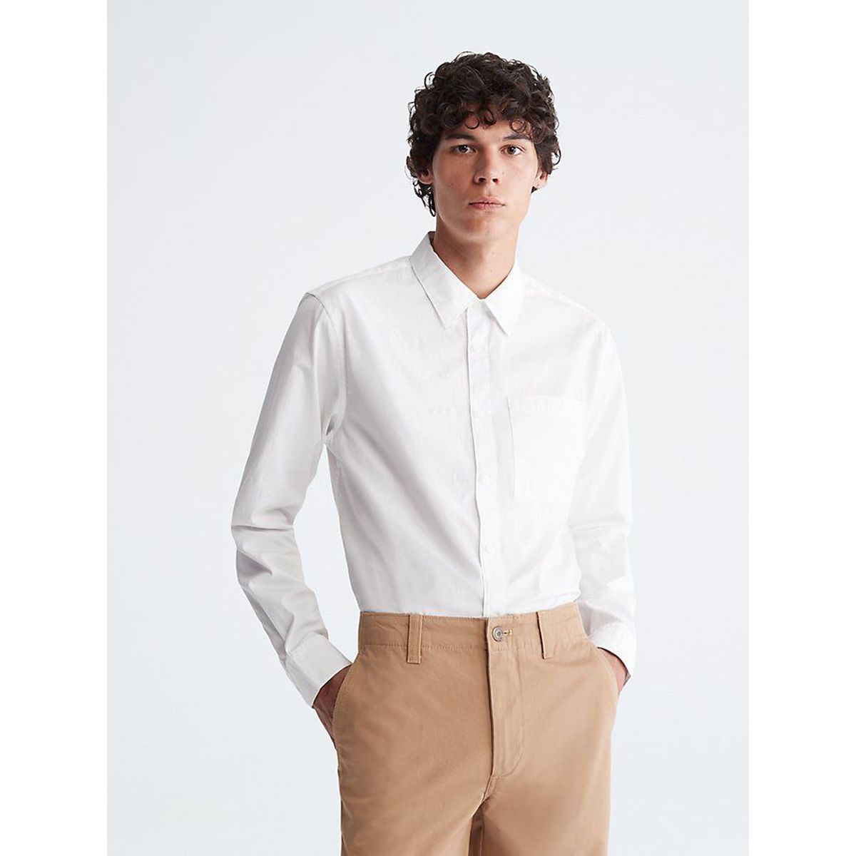 CALVIN KLEIN - CAMISA LS COMPACT POPLIN WOVEN SHIRT