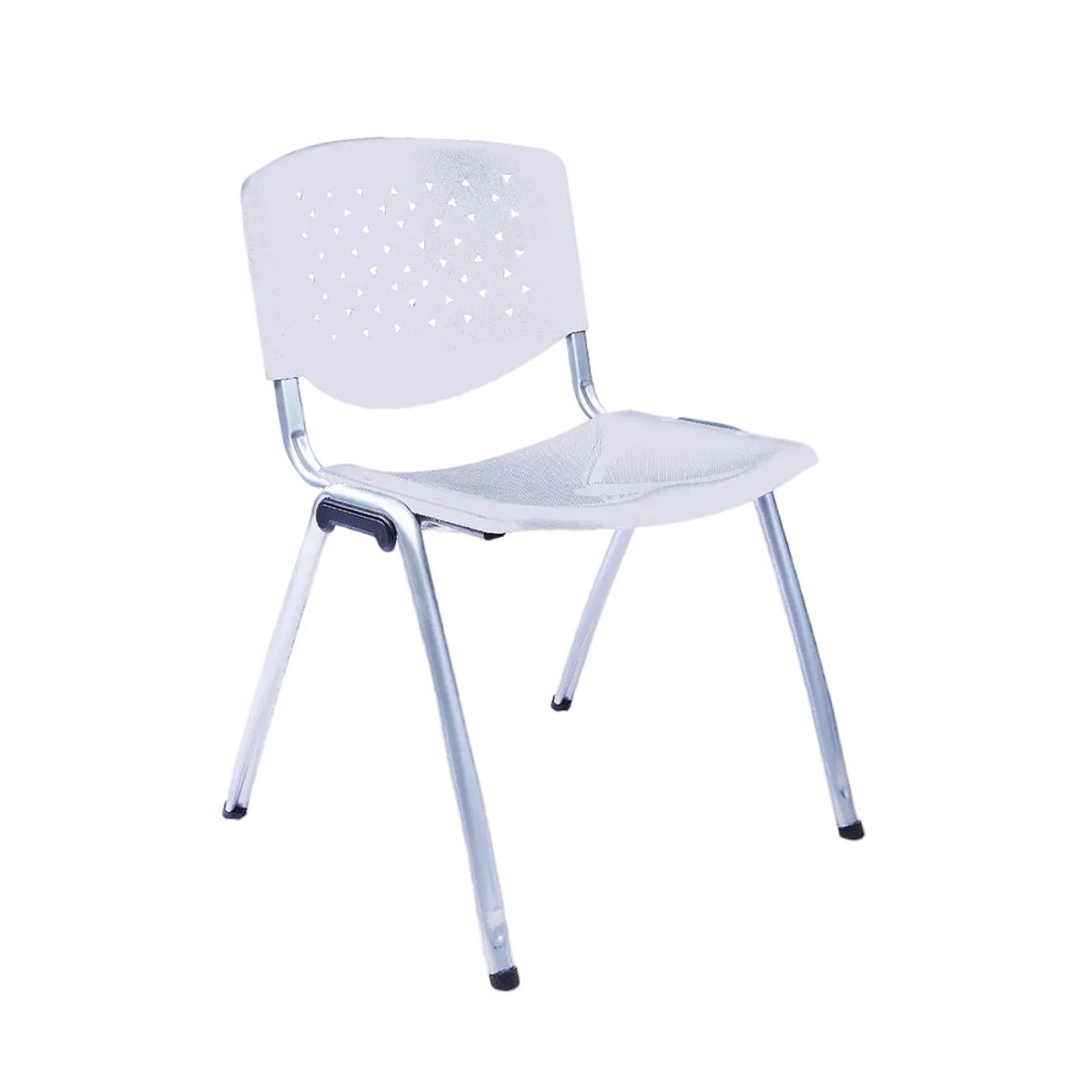 OFIDEAS - Silla de Oficina Visita Prisma Tubo Gris Asiento Gris Ofideas