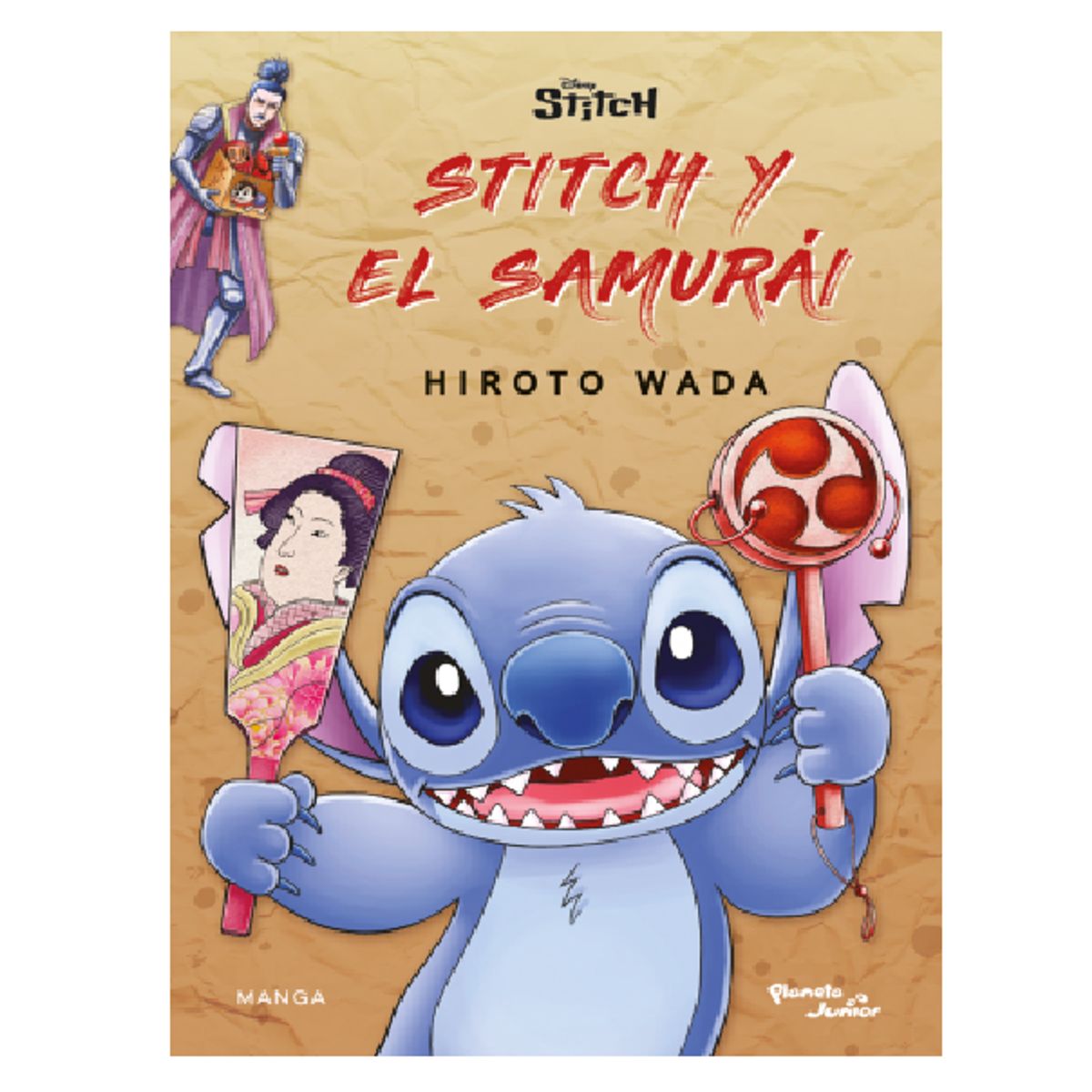 PLANETA JUNIOR - Libro infantil Stitch y el samurái