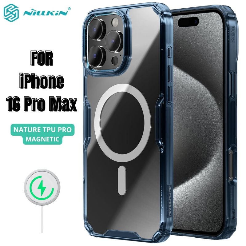 NILLKIN - Case Nillkin Nature Blue - iPhone 16 Pro Max (MagSafe)