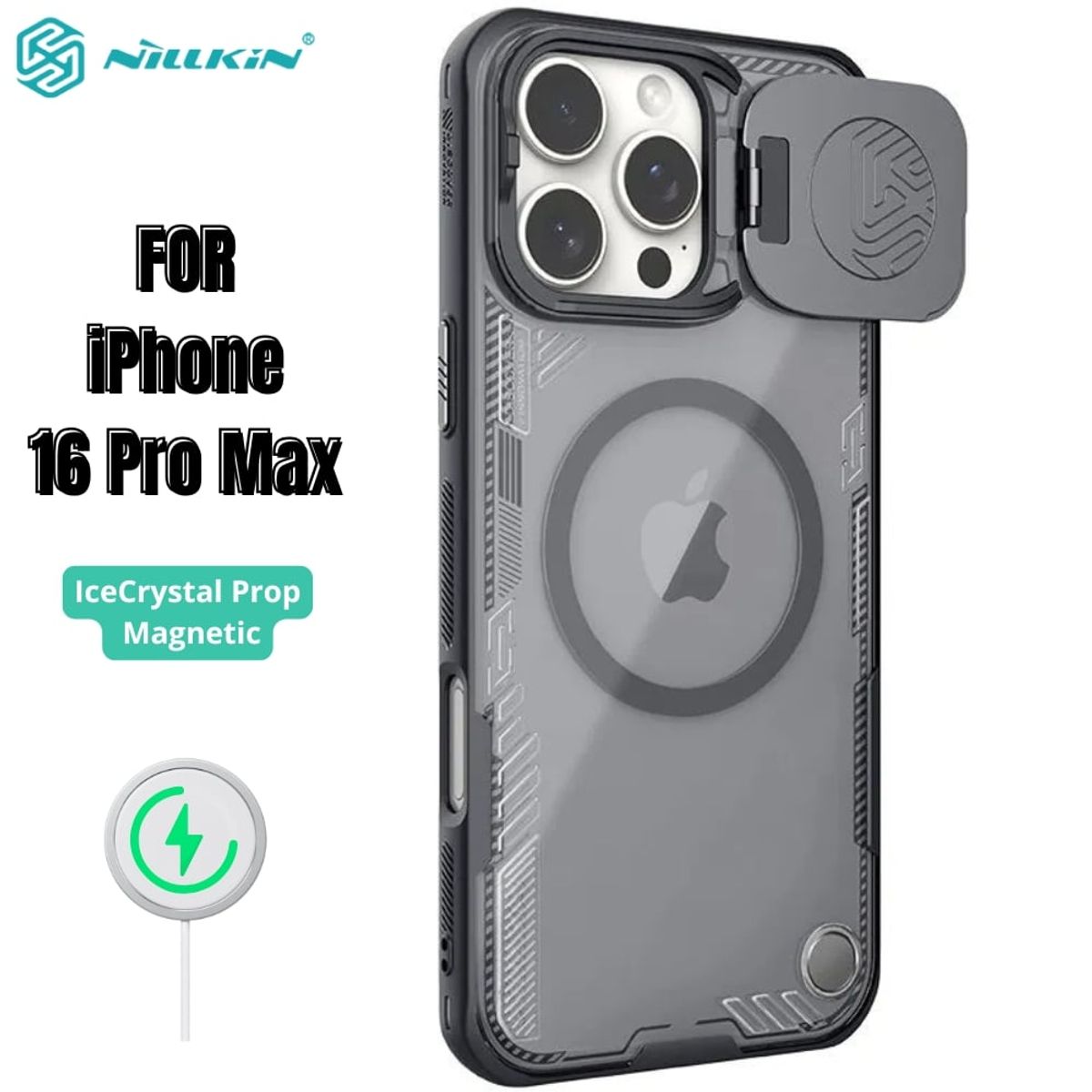 NILLKIN - Case Nillkin IceCrystal Prop - iPhone 16 Pro Max (MagSafe)