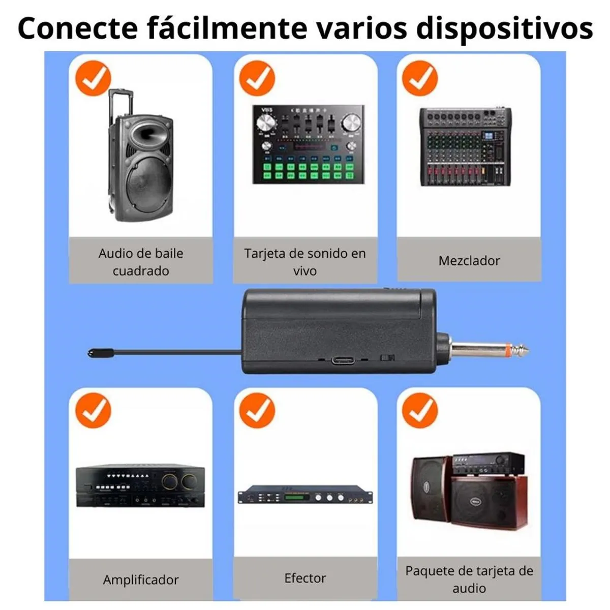 GENERICO - Micrófono Inalámbrico Doble Pack Profesional Bossney BS-H9825