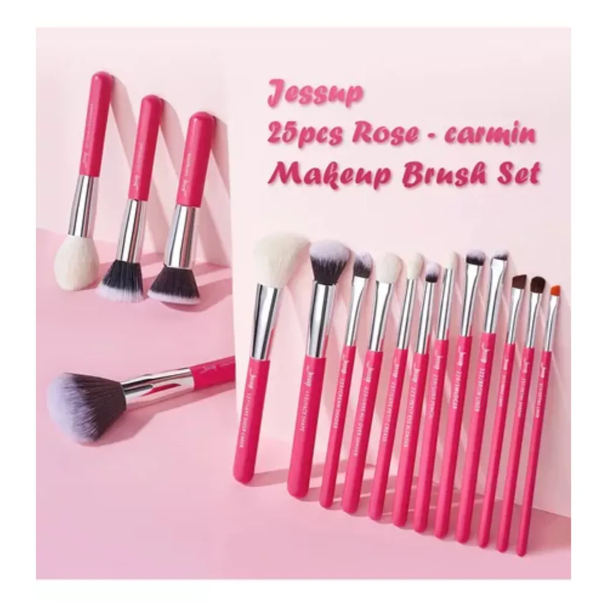 GENERICO - SET DE BROCHAS PARA MAQUILLAJE DE 25 PIEZAS JESSUP ORIGINAL