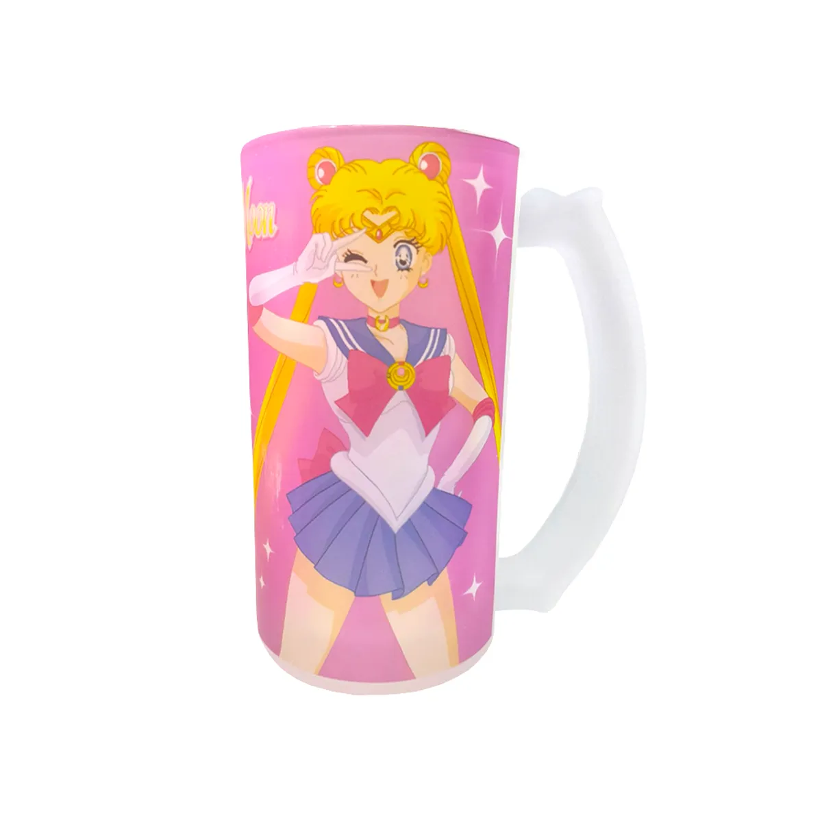 GENERICO - Taza Vidrio Sailor Moon Serena Rosa