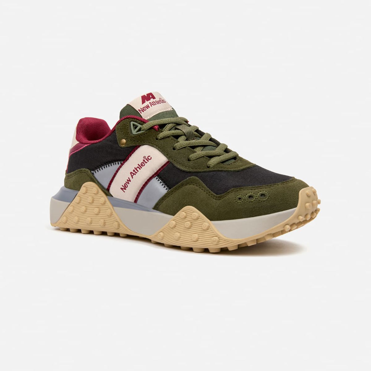 NEW ATHLETIC - Zapatillas New Athletic Lifestyle Lumox158 Verde Militar Con Negro Mujer