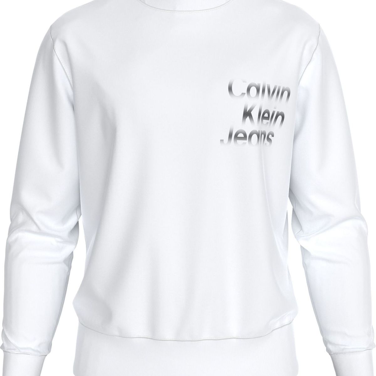CALVIN KLEIN - SWEATSHIRT DIFFUSED STACKED CREW NECK