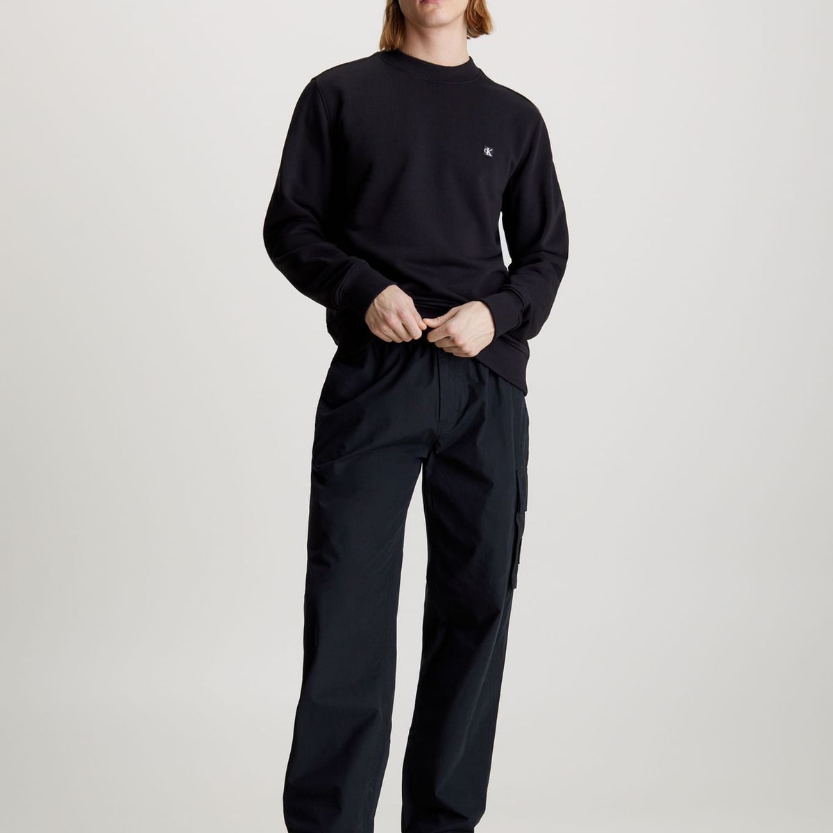 CALVIN KLEIN - SWEATSHIRT CK EMBRO BADGE CREW NECK