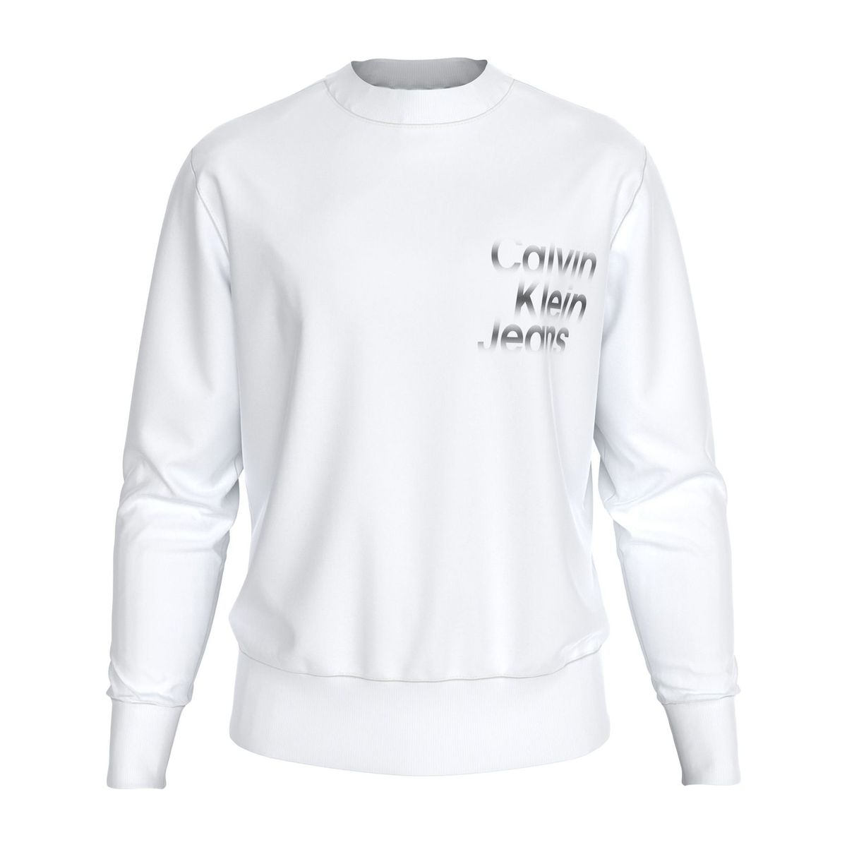 CALVIN KLEIN - SWEATSHIRT DIFFUSED STACKED CREW NECK
