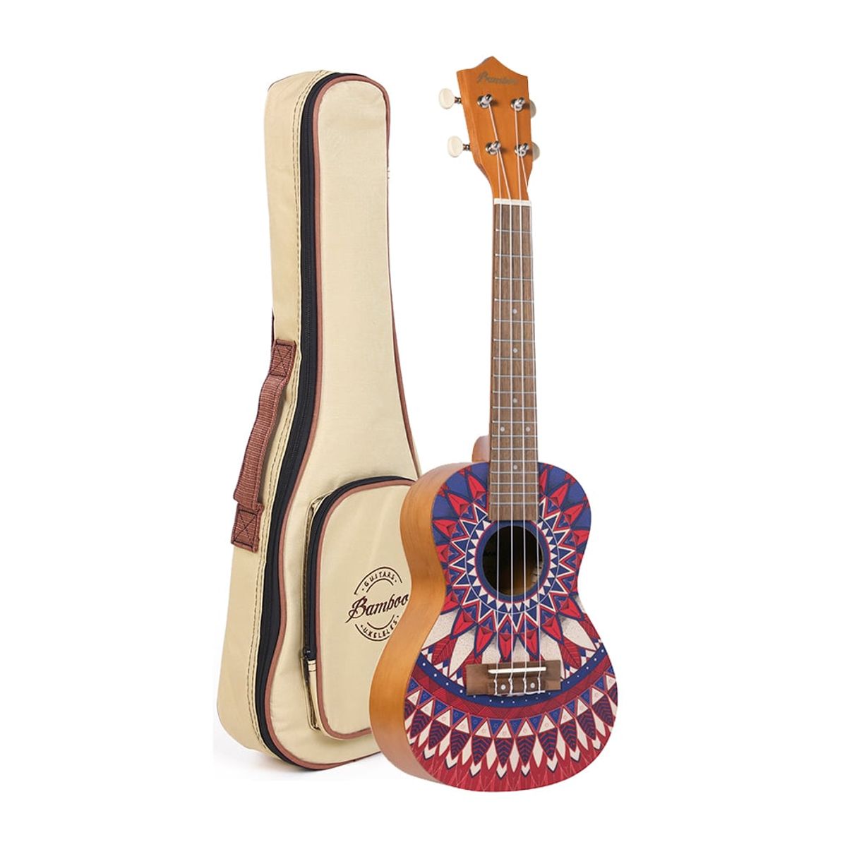 BAMBOO - UKELELE CONCIERTO MANDALA LINE - PASSION