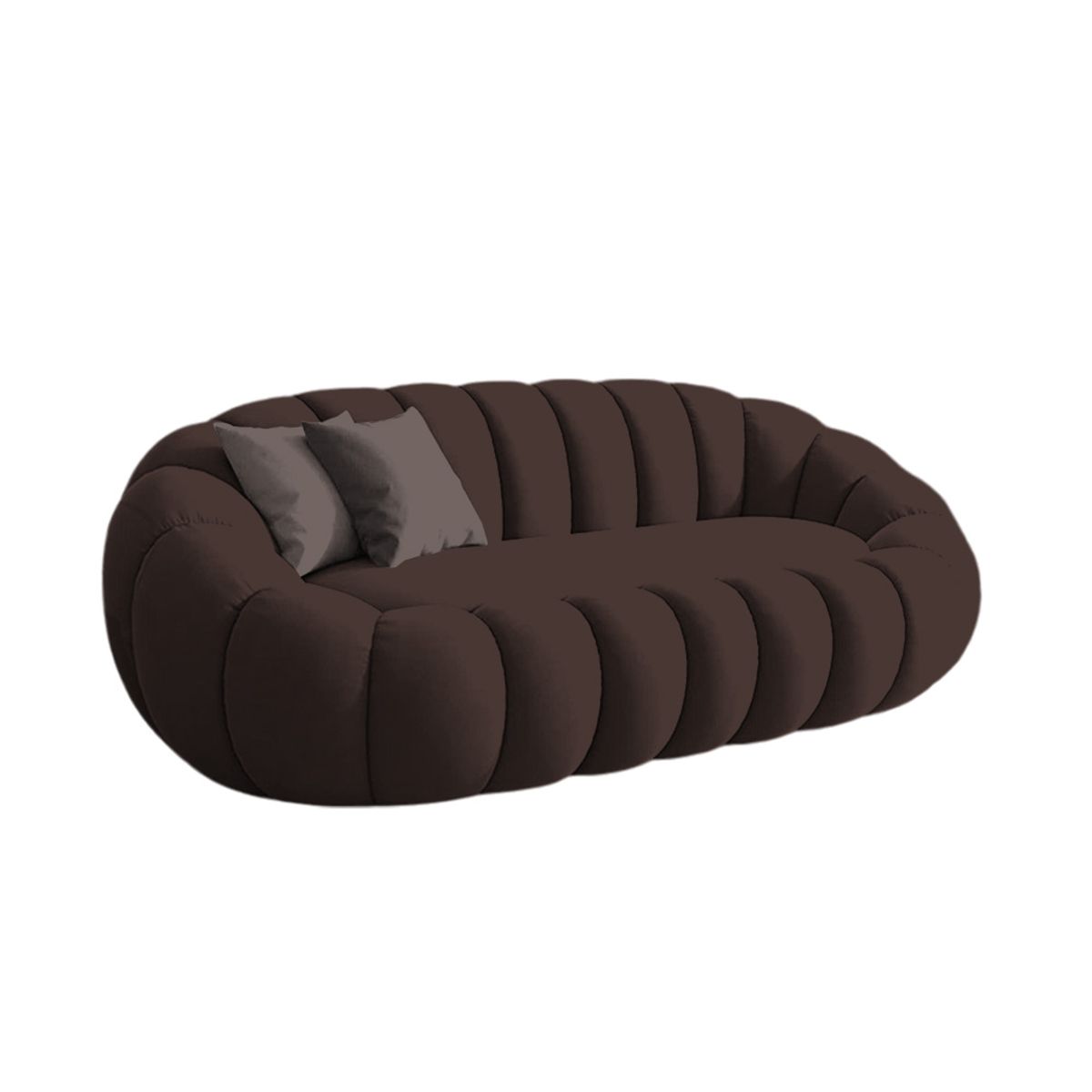 BARAKA HOME - Sofá Aura Cozy  2 Cuerpos - Chocolate