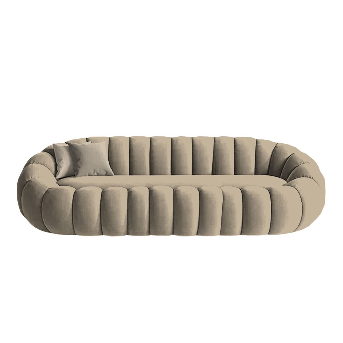 BARAKA HOME - Sofá Aura Cozy  3 Cuerpos - Beige Claro