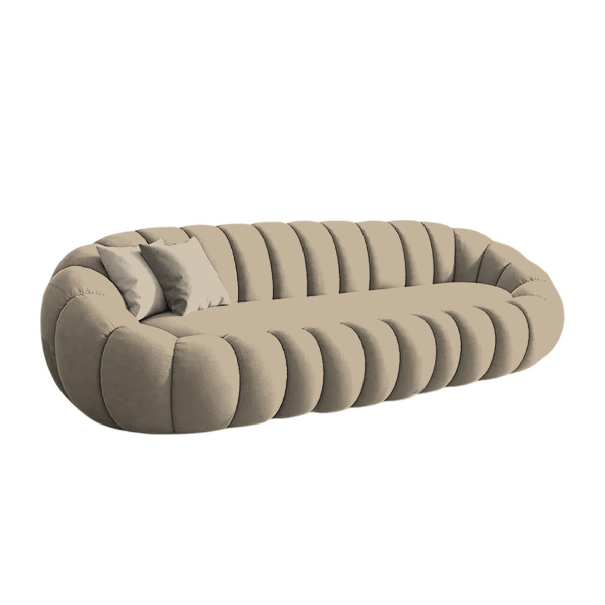 BARAKA HOME - Sofá Aura Cozy  3 Cuerpos - Beige Claro