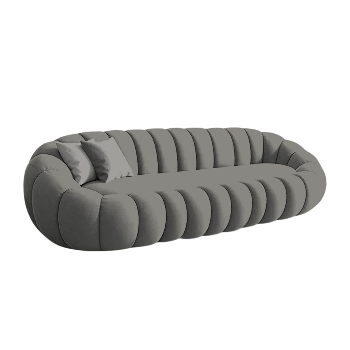 BARAKA HOME - Sofá Aura Cozy  3 Cuerpos - Gris Oscuro