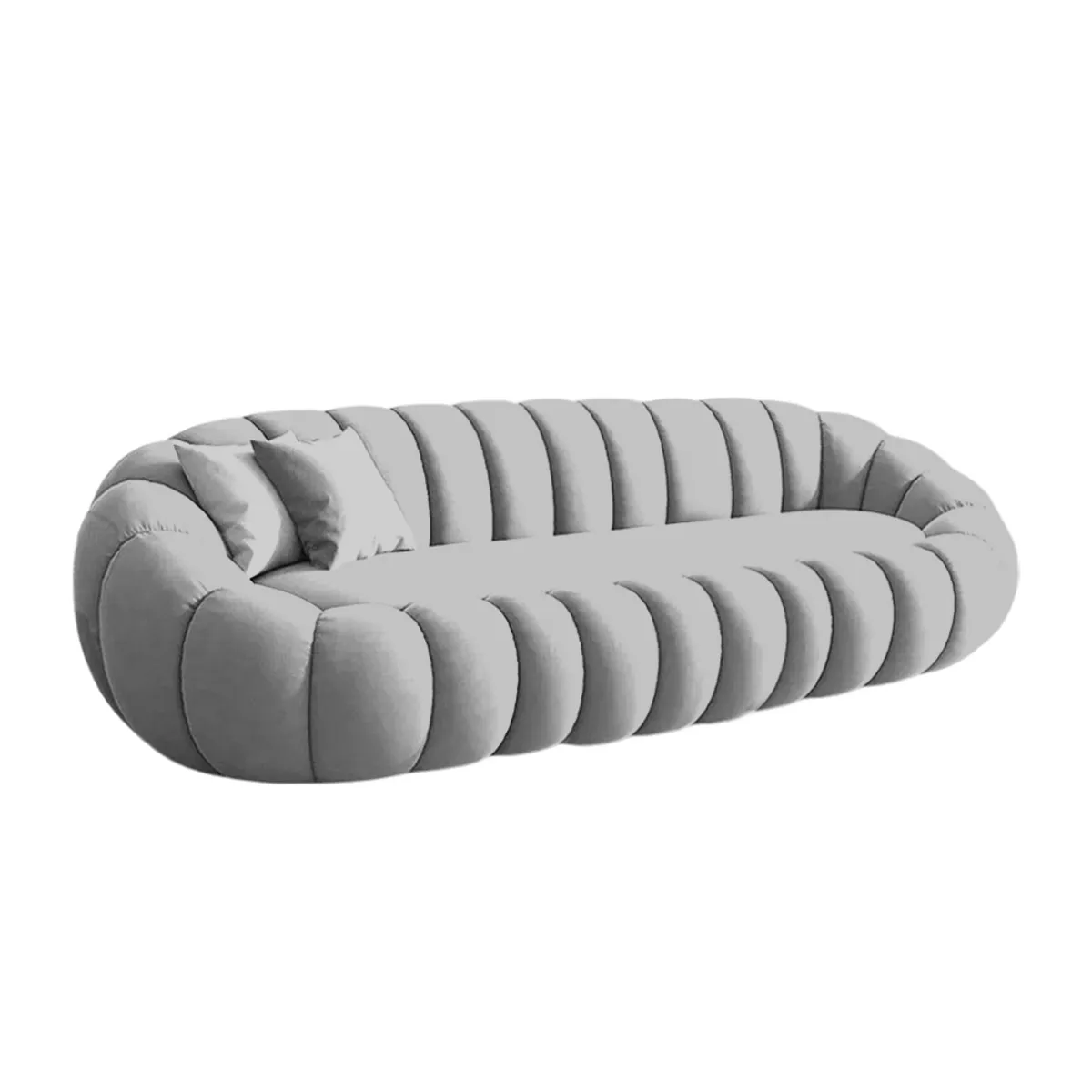 BARAKA HOME - Sofá Aura Cozy  3 Cuerpos - Gris Claro