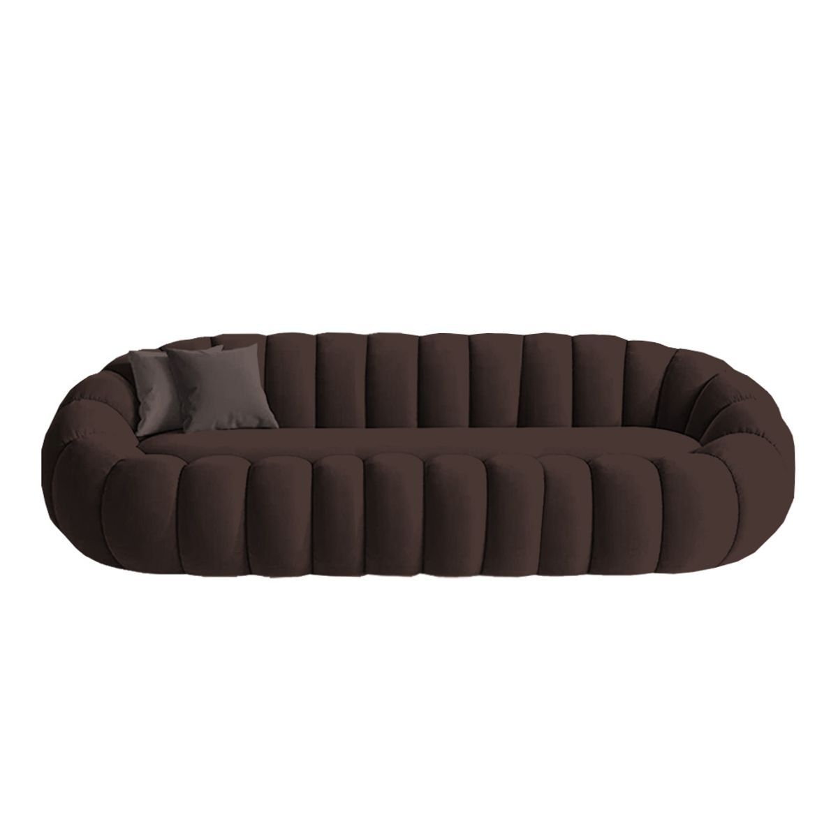BARAKA HOME - Sofá Aura Cozy  3 Cuerpos - Chocolate
