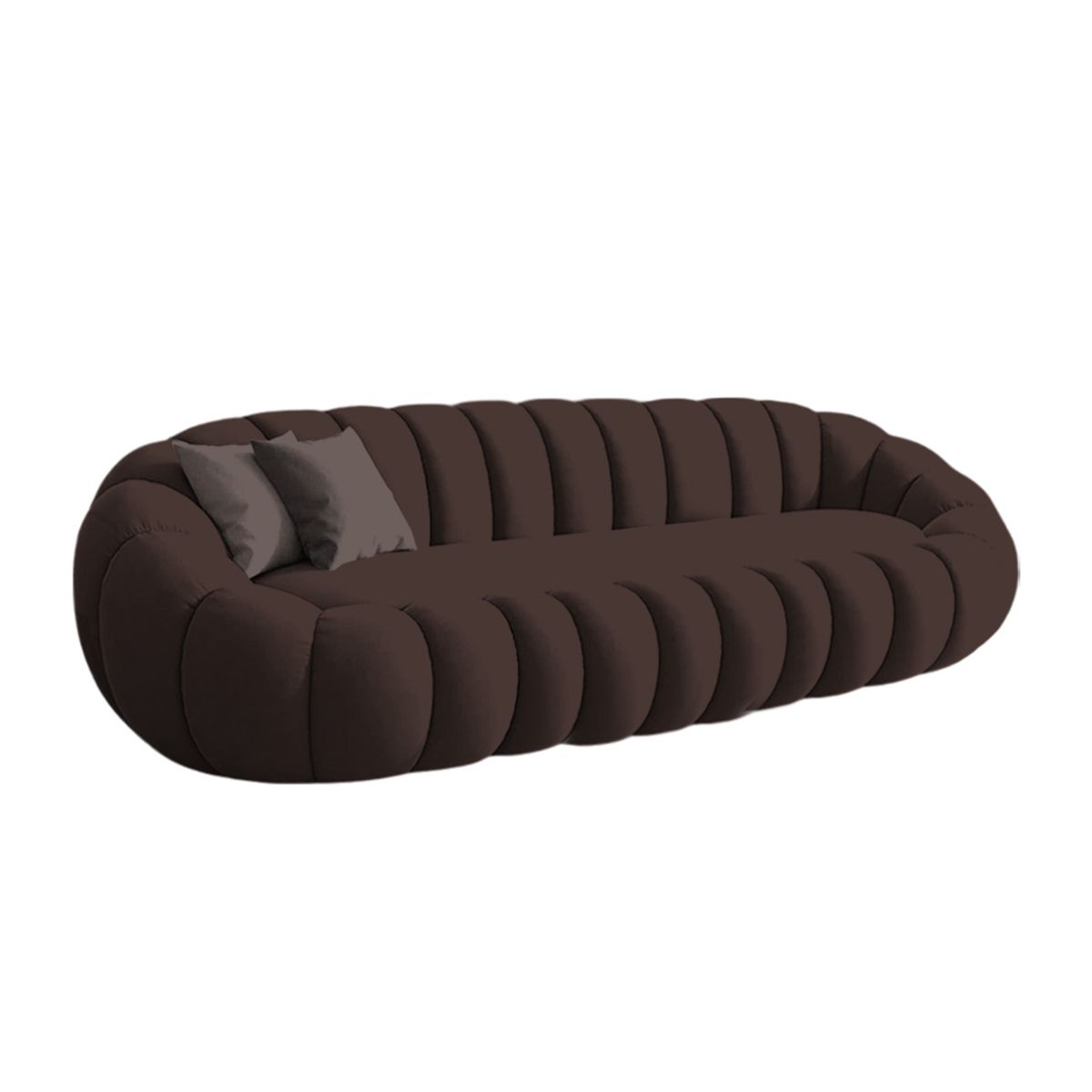 BARAKA HOME - Sofá Aura Cozy  3 Cuerpos - Chocolate