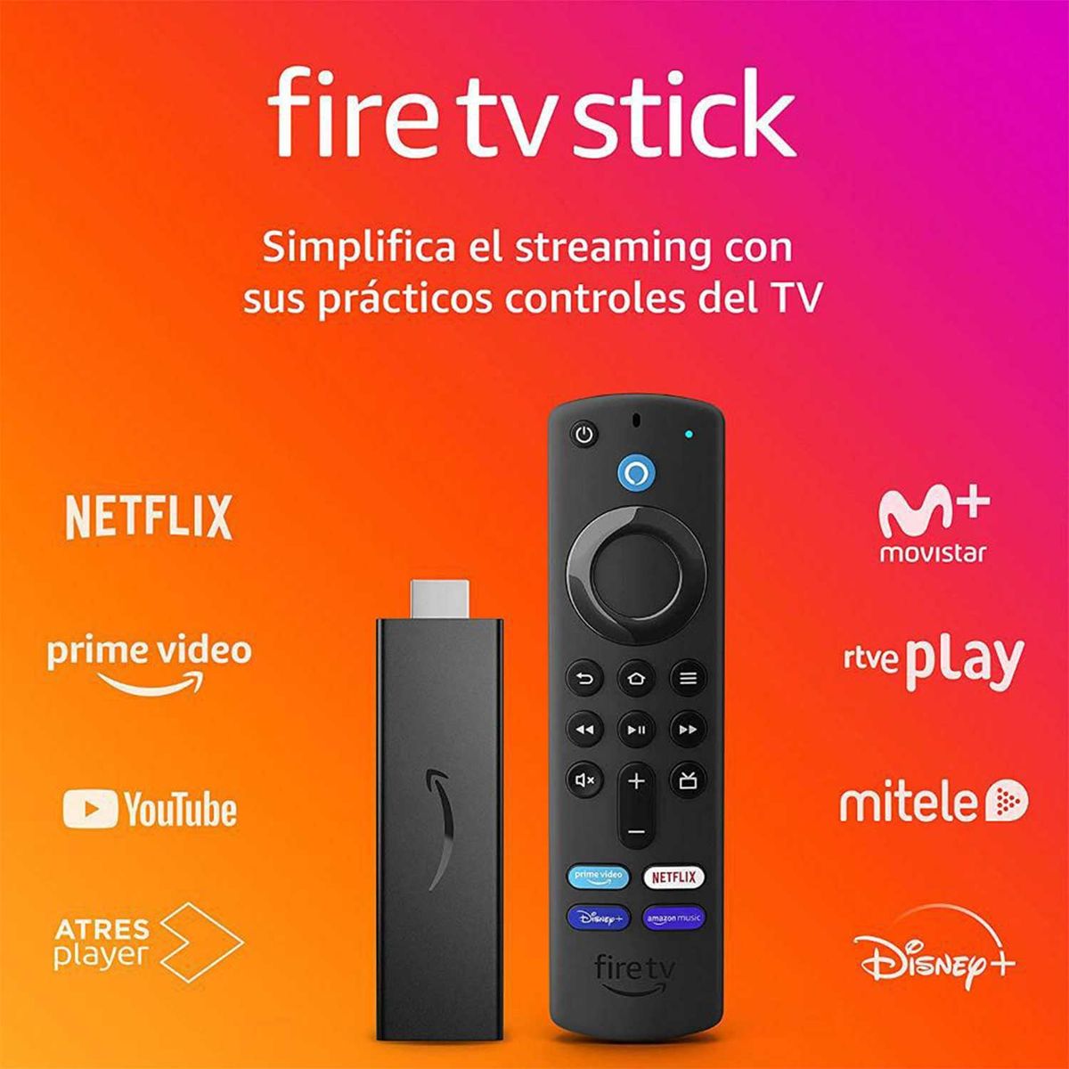 AMAZON - Amazon-Fire Tv Stick-Tv3Akg-Firetv3-Black