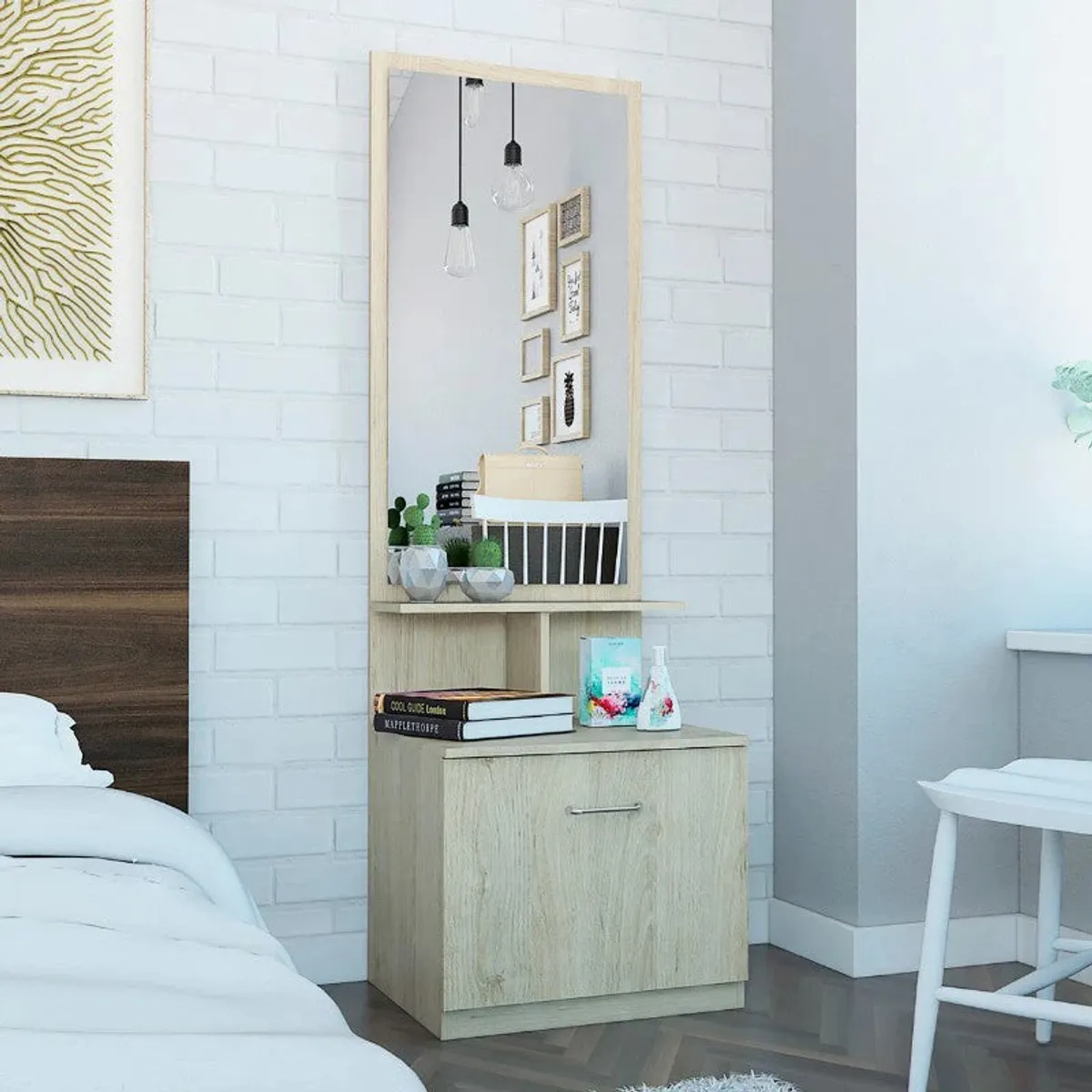 NACION MUEBLES - VELADOR MODERNO MULTIFUNCIONAL ROBERT NM