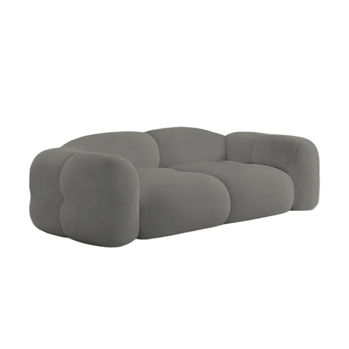 BH BARAKA HOME PREMIUM - Sofá Premium Nube 2 Cuerpos - Gris Oscuro