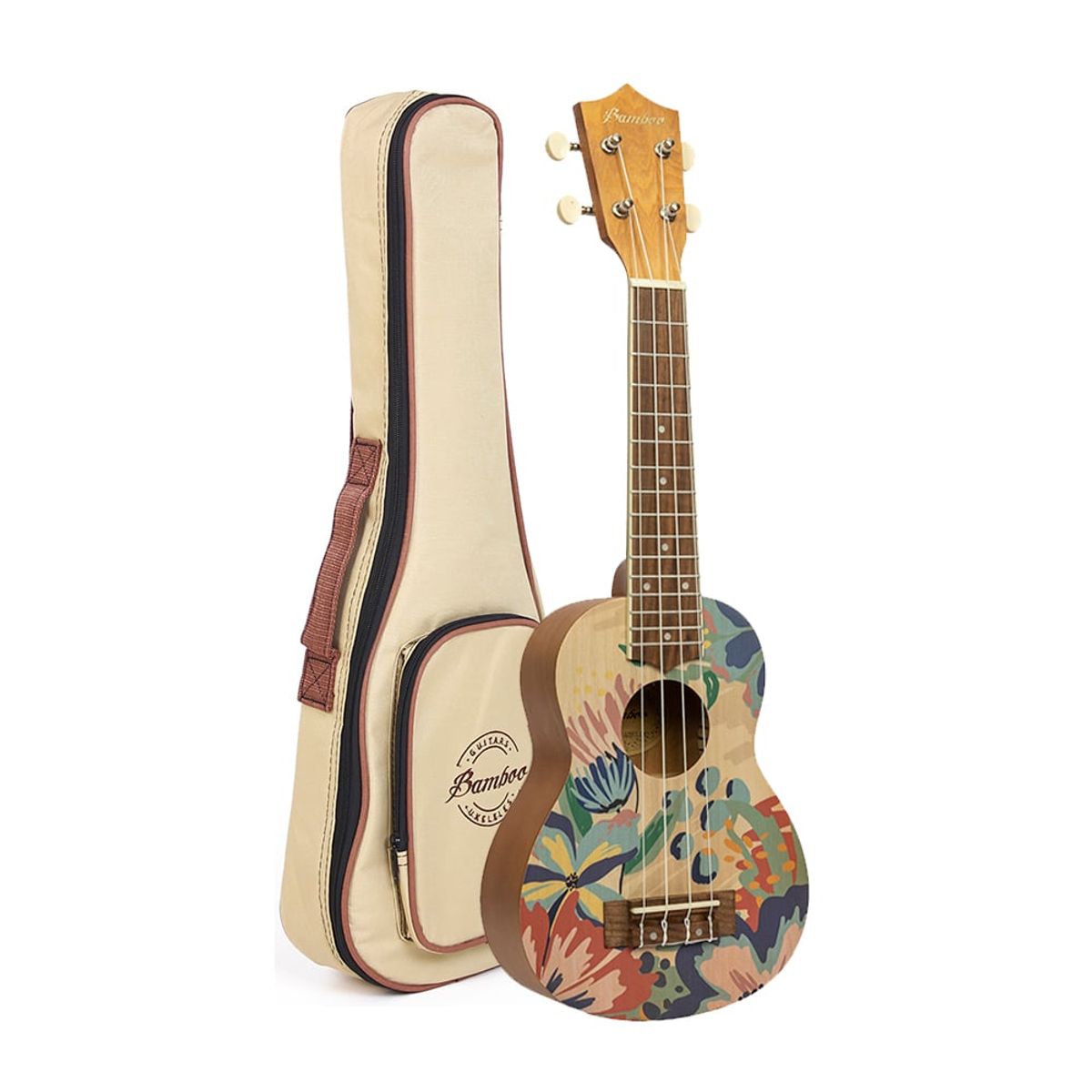 BAMBOO - UKELELE CONCIERTO FLOWERS LINE - CARAMELLE