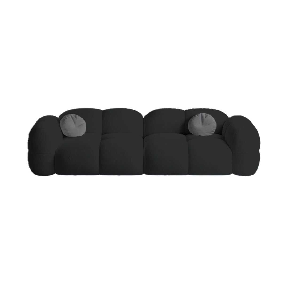 BH BARAKA HOME PREMIUM - Sofá Premium Nube 4 Cuerpos - Negro