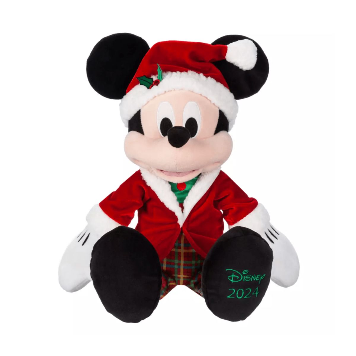 DISNEY - Peluche Mediano Disney Store Mickey Mouse Navidad 2024