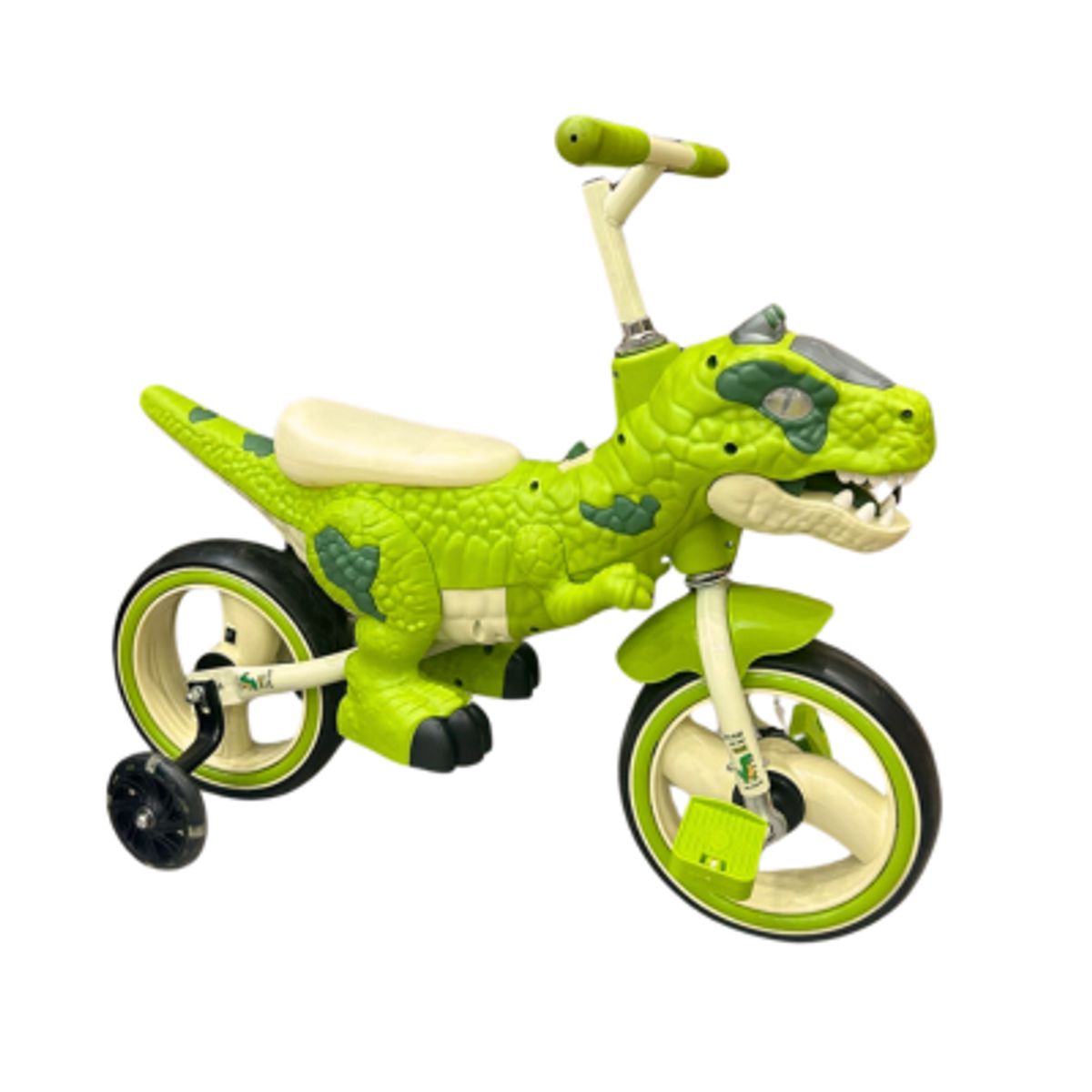 GENERICO - Bicicleta con Pedal Modelo Dinosaurio - Bicidino Verde