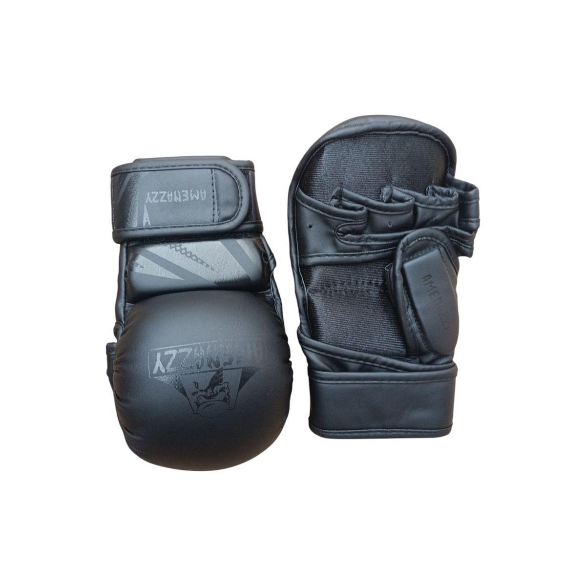 GENERICO - Guante Vale Todo Mma Lucha Kickboxing Grueso Negro Talla S