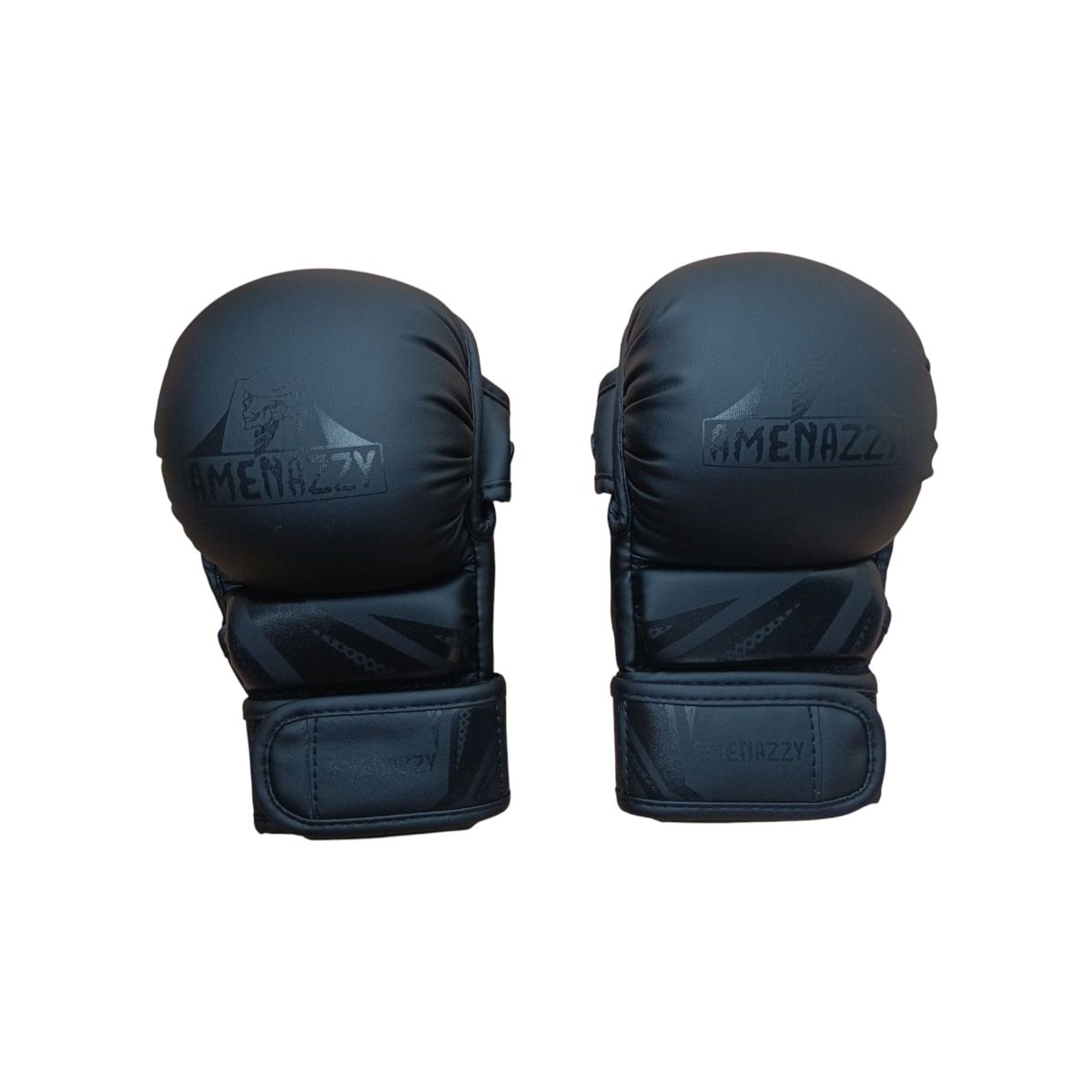 GENERICO - Guante Vale Todo Mma Lucha Kickboxing Grueso Negro Talla S