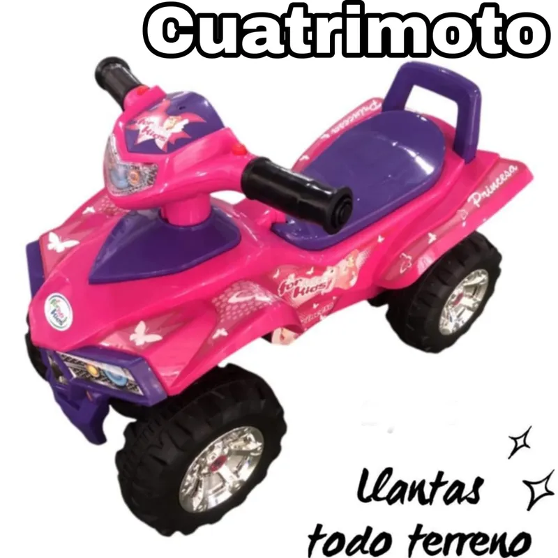 GENERICO - Carro de Juguete de Arrastre Cuatrimoto para niños LILA