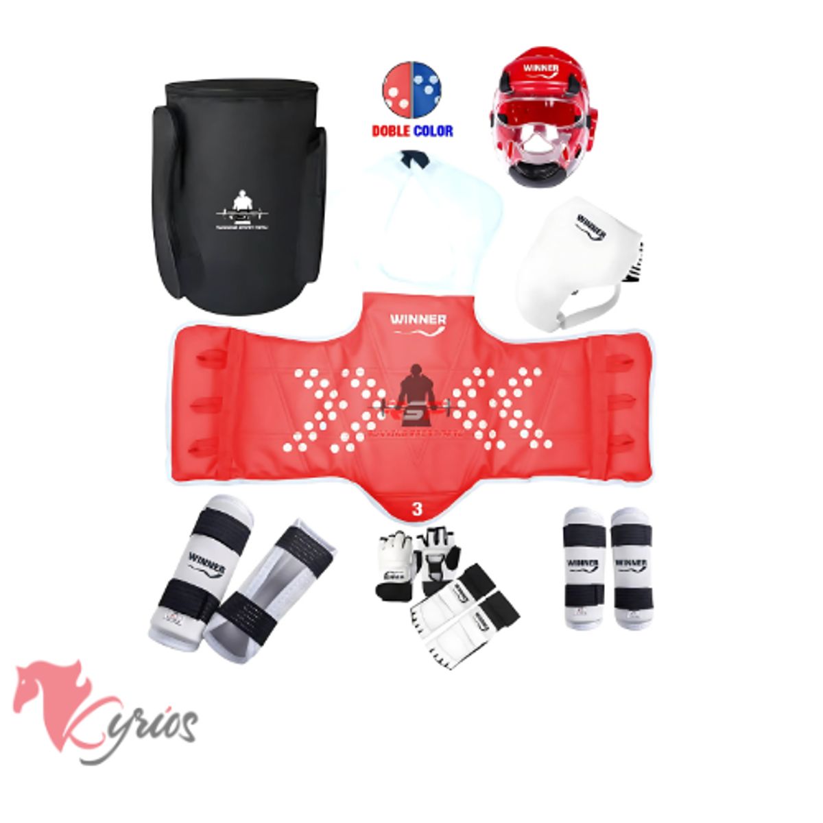 NO LOGO - Kit De Protección Para Taekwondo Numero 2