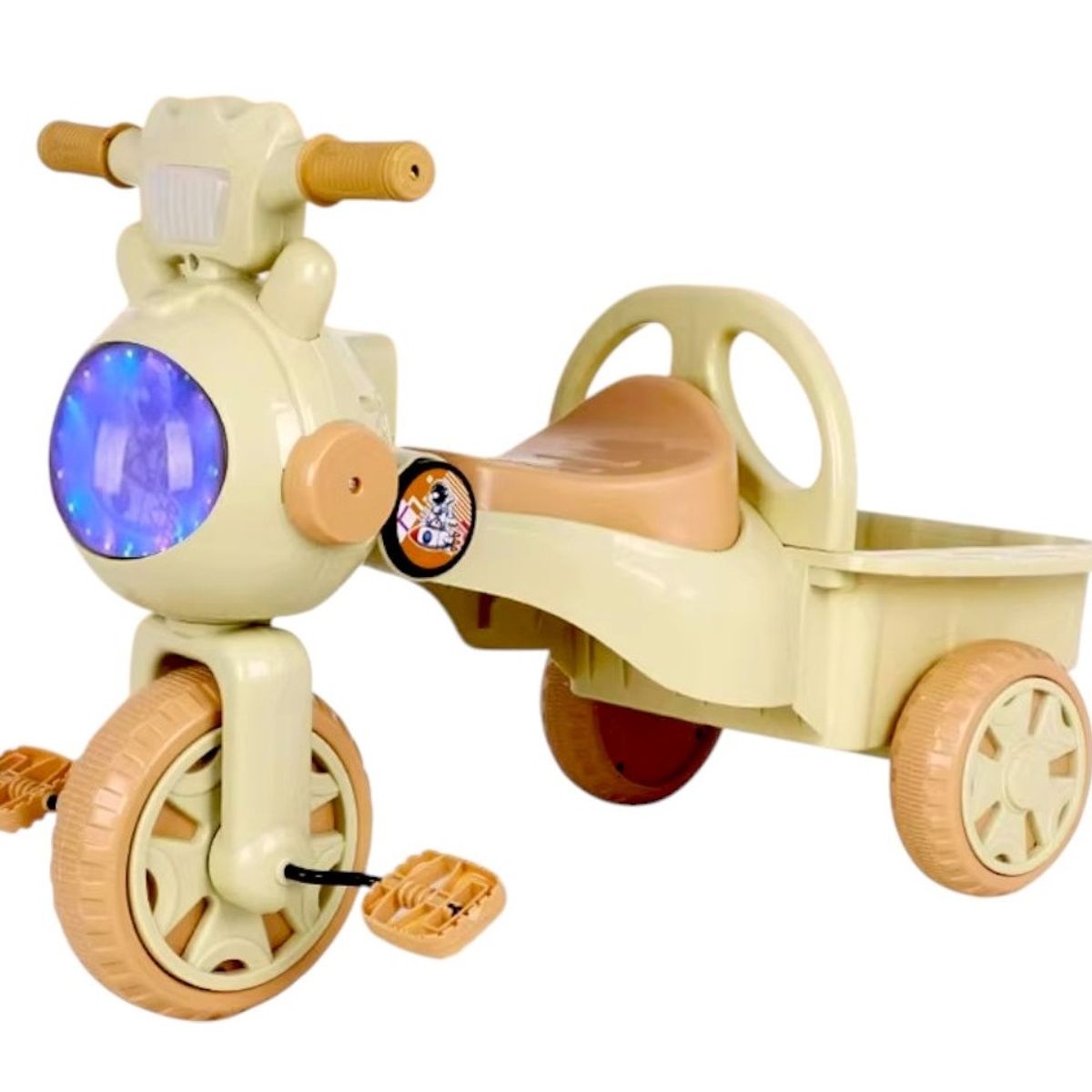 GENERICO - Triciclo color verde con canastilla tiene luces y sonido