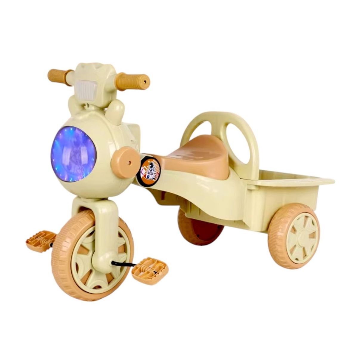 GENERICO - Triciclo color verde con canastilla tiene luces y sonido