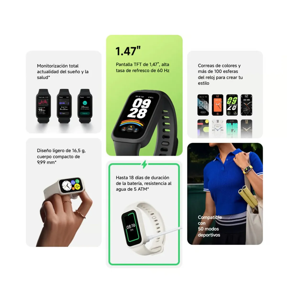 XIAOMI - Xiaomi Smart Band 9 Active