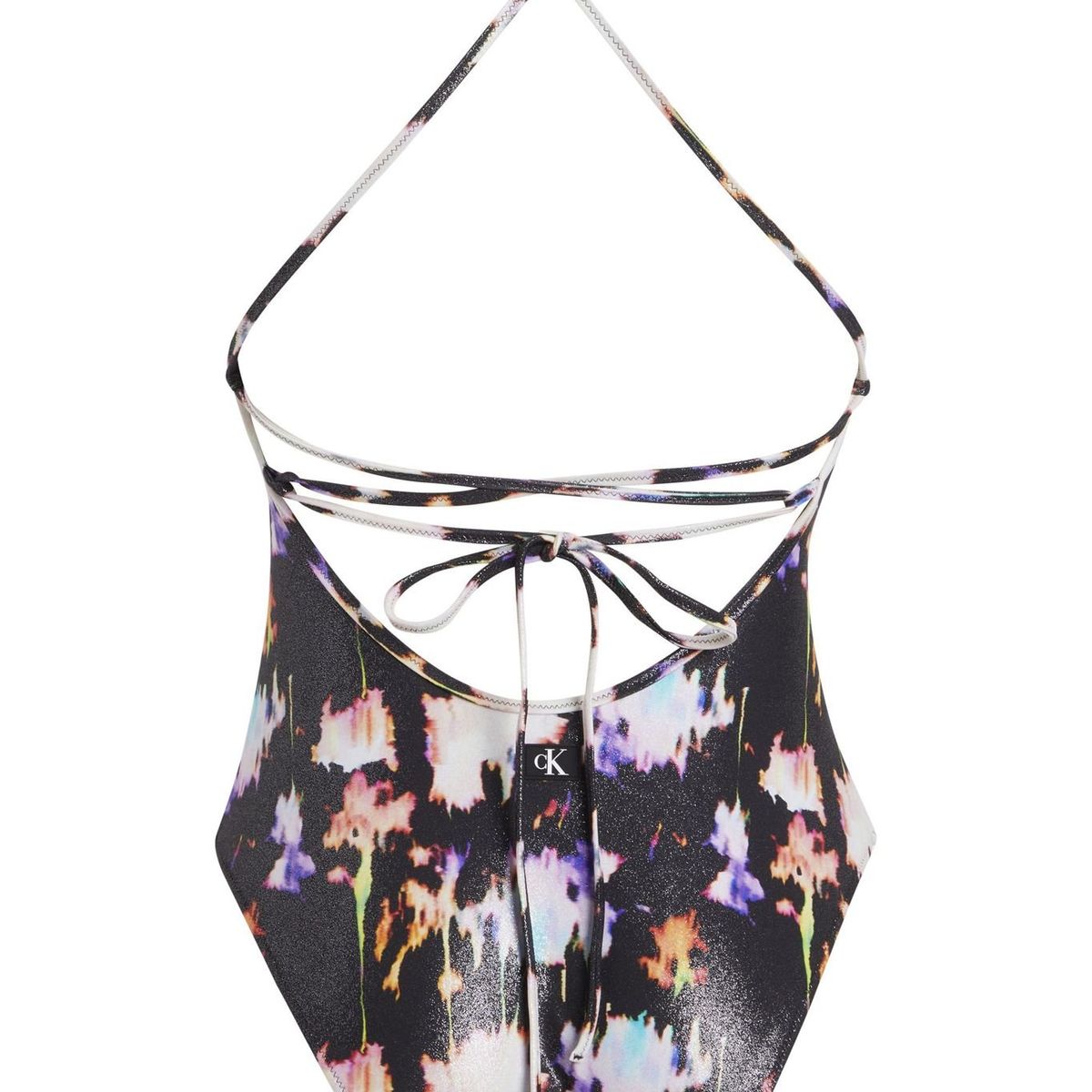 CALVIN KLEIN - ROPA DE BAÑO SQUARE NECK ONE PIECE-PRINT CK