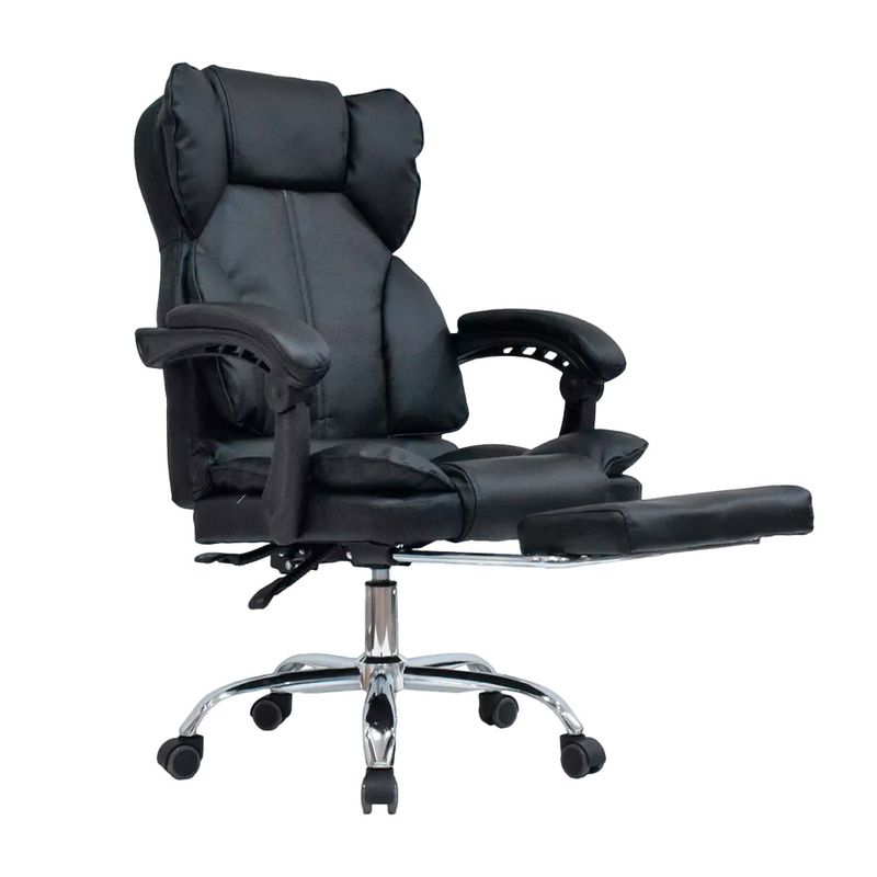 OFIDEAS - Silla de Oficina Giratoria Delta Reposapiés Negro Eco Ofideas